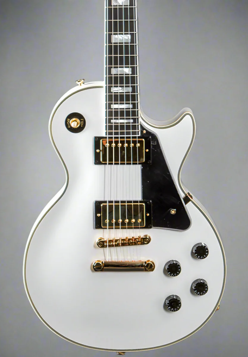 "Inspired by Gibson Custom" Les Paul Custom - Alpine White - Image 2
