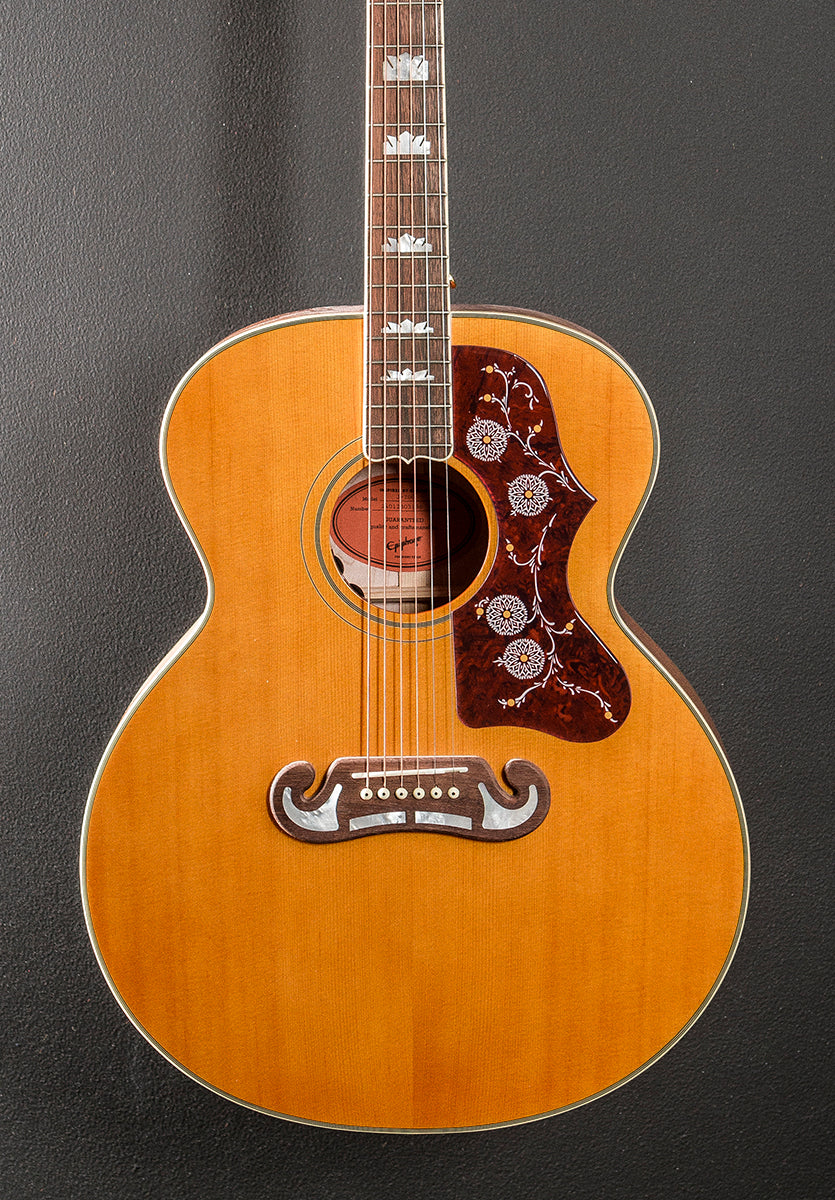 "Inspired by Gibson" J-200 - Aged Gloss Antique Natural - Image 2