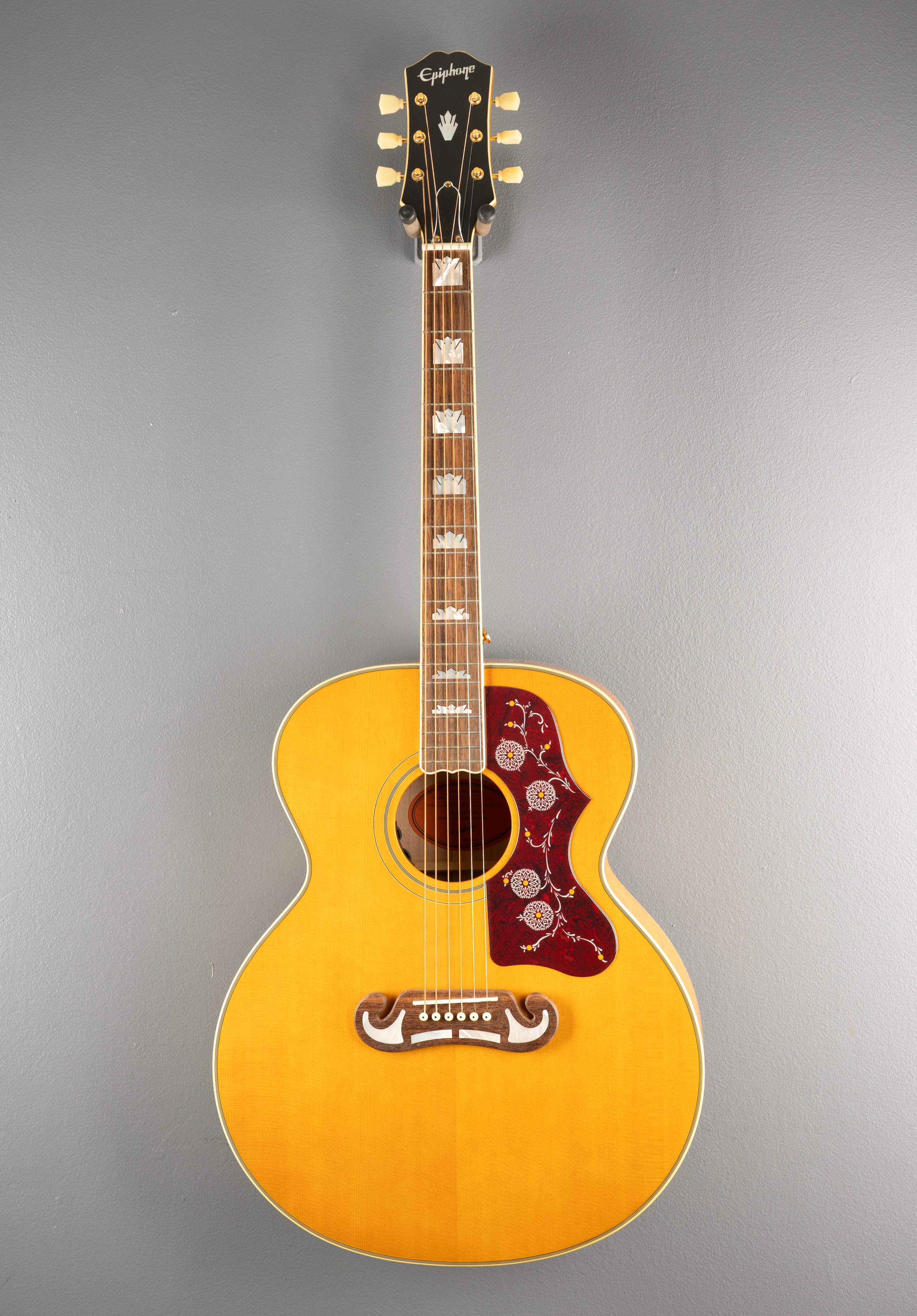 "Inspired by Gibson" J-200 - Aged Gloss Antique Natural - Image 3