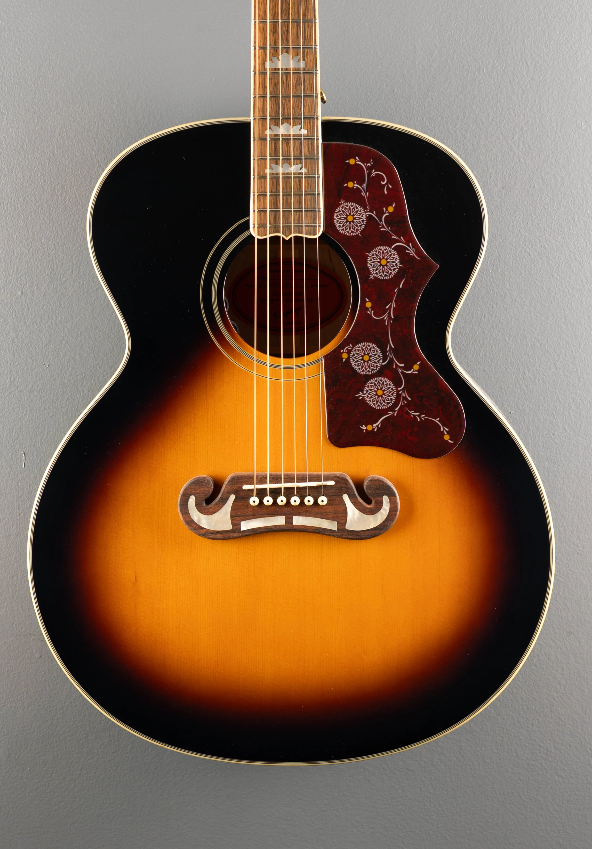 "Inspired by Gibson" J-200 - Aged Gloss Vintage Sunburst - Image 2