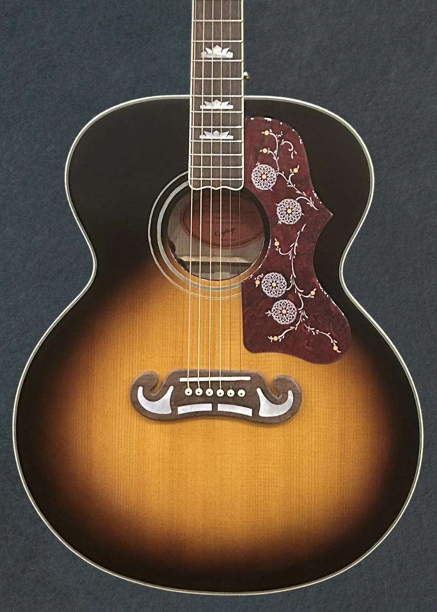 "Inspired by Gibson" J-200 - Aged Gloss Vintage Sunburst - Image 2