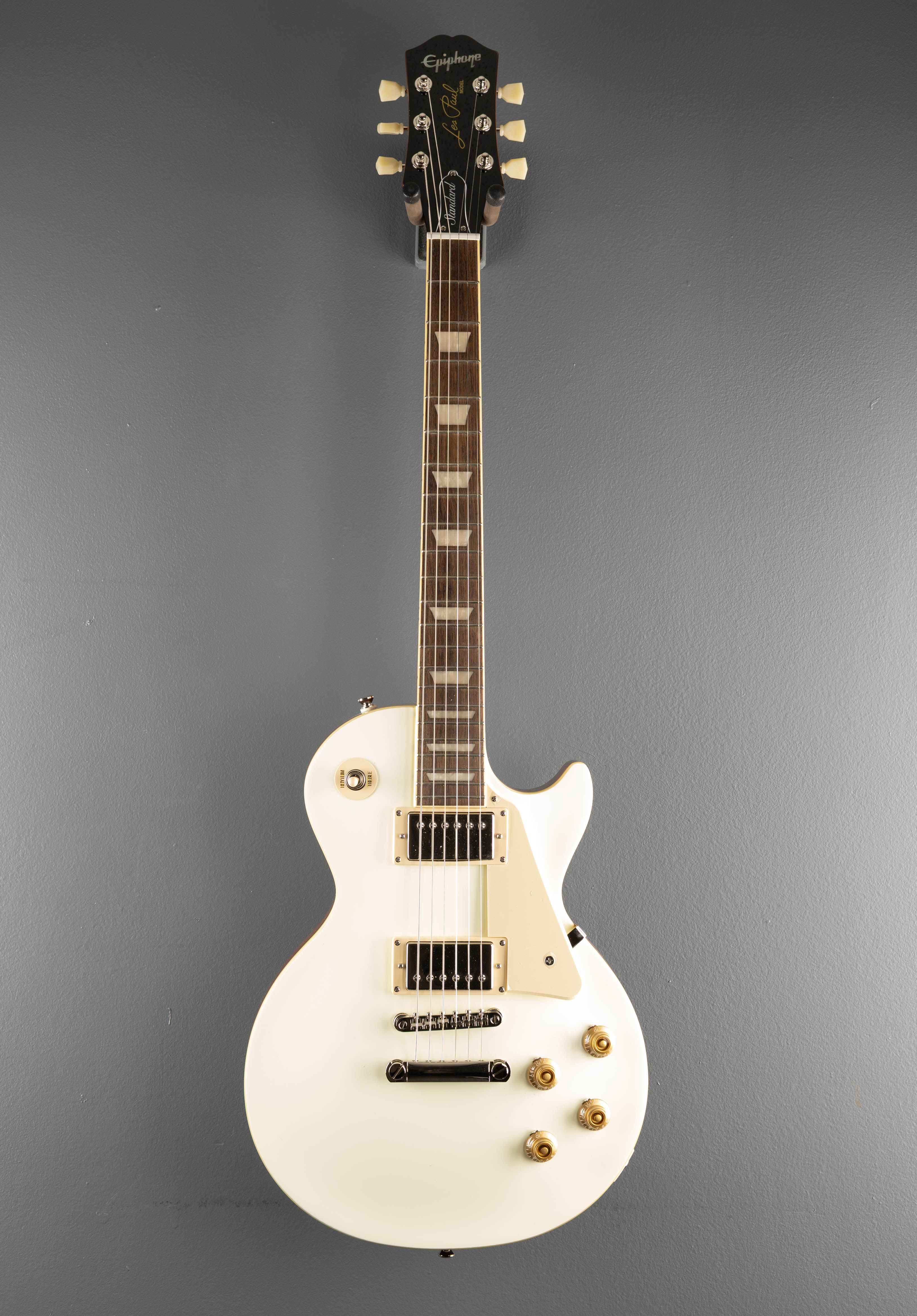"Inspired by Gibson" Les Paul Standard 50's - Classic White - Image 3