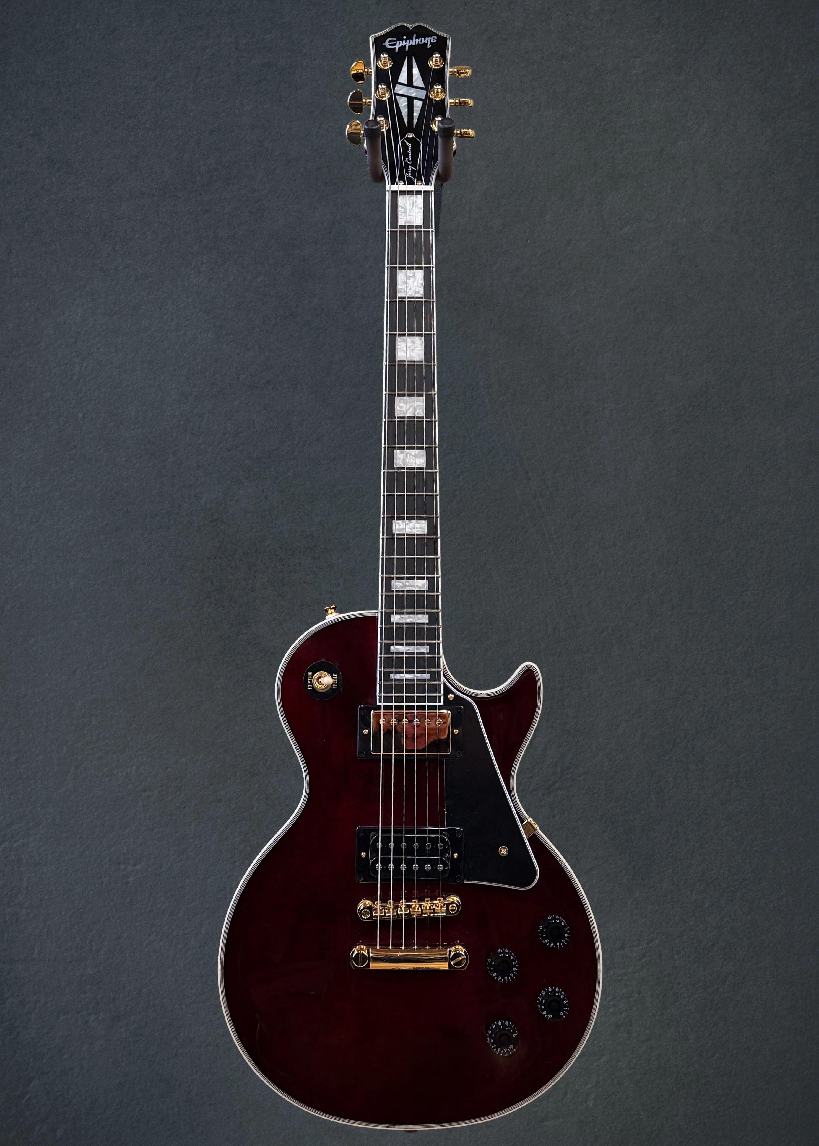 Jerry Cantrell "Wino" Les Paul Custom - Dark Wine Red - Image 3