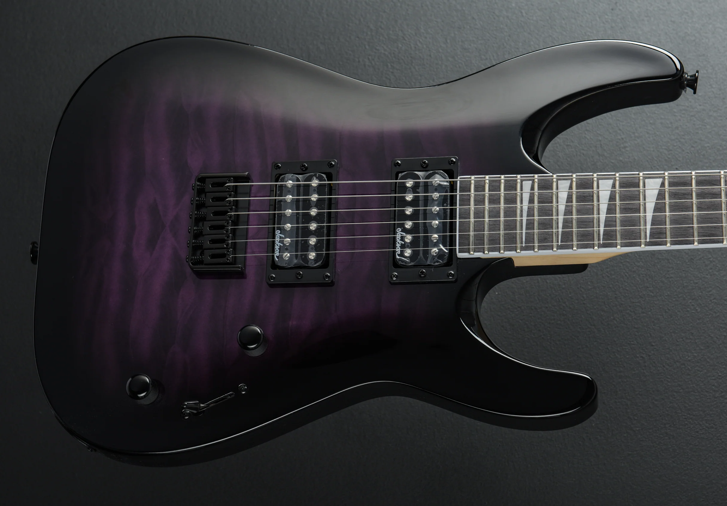 JS Series Dinky Arch Top JS32Q DKA HT - Transparent Purple Burst