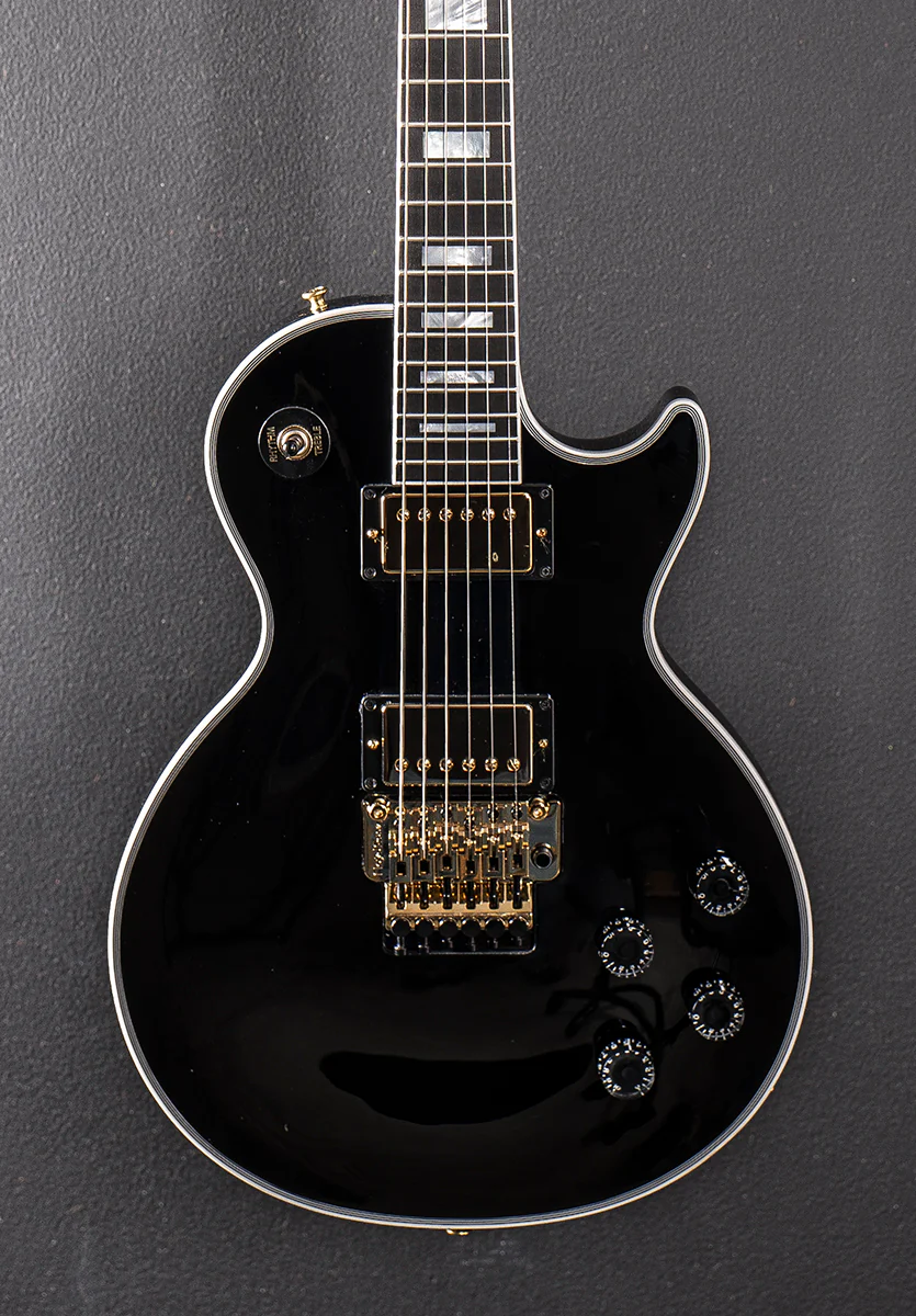 Les Paul Axcess Custom w/Ebony Fingerboard Floyd Rose Gloss - Ebony - Image 2