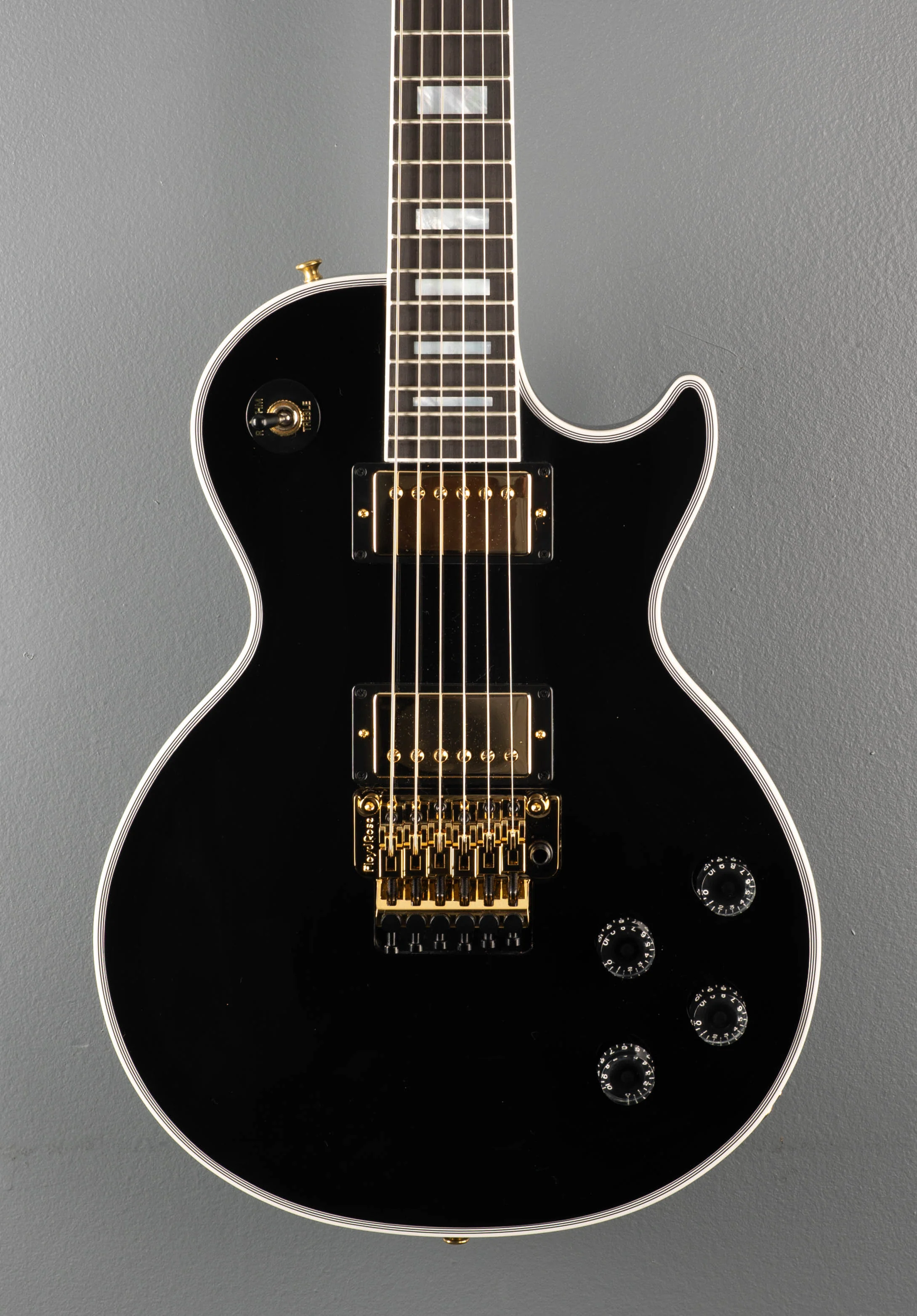 Les Paul Axcess Custom w/Ebony Fingerboard Floyd Rose Gloss - Ebony - Image 2