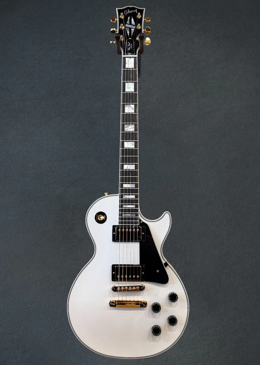 Les Paul Custom w/Ebony Fingerboard Gloss - Alpine White - Image 3