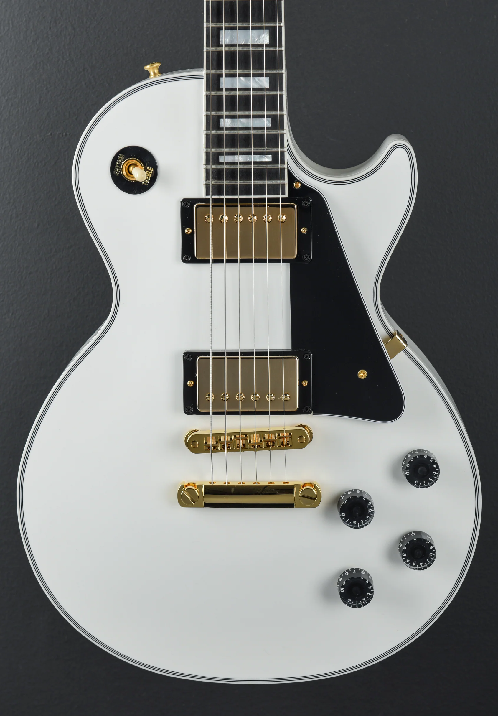 Les Paul Custom w/Ebony Fingerboard Gloss - Alpine White - Image 2