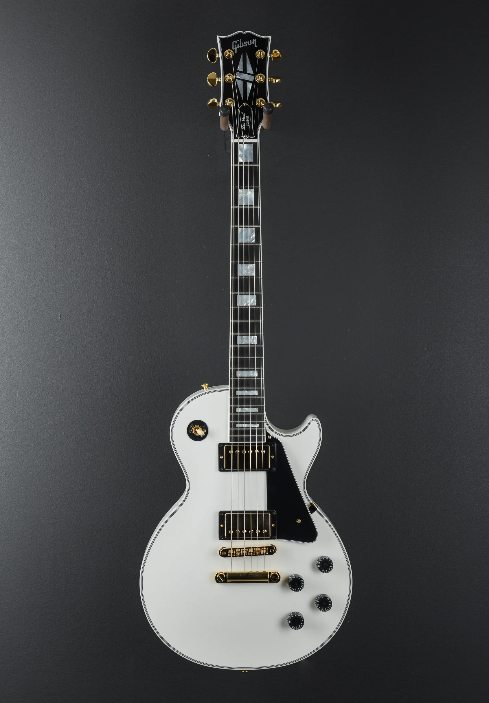 Les Paul Custom w/Ebony Fingerboard Gloss - Alpine White - Image 3