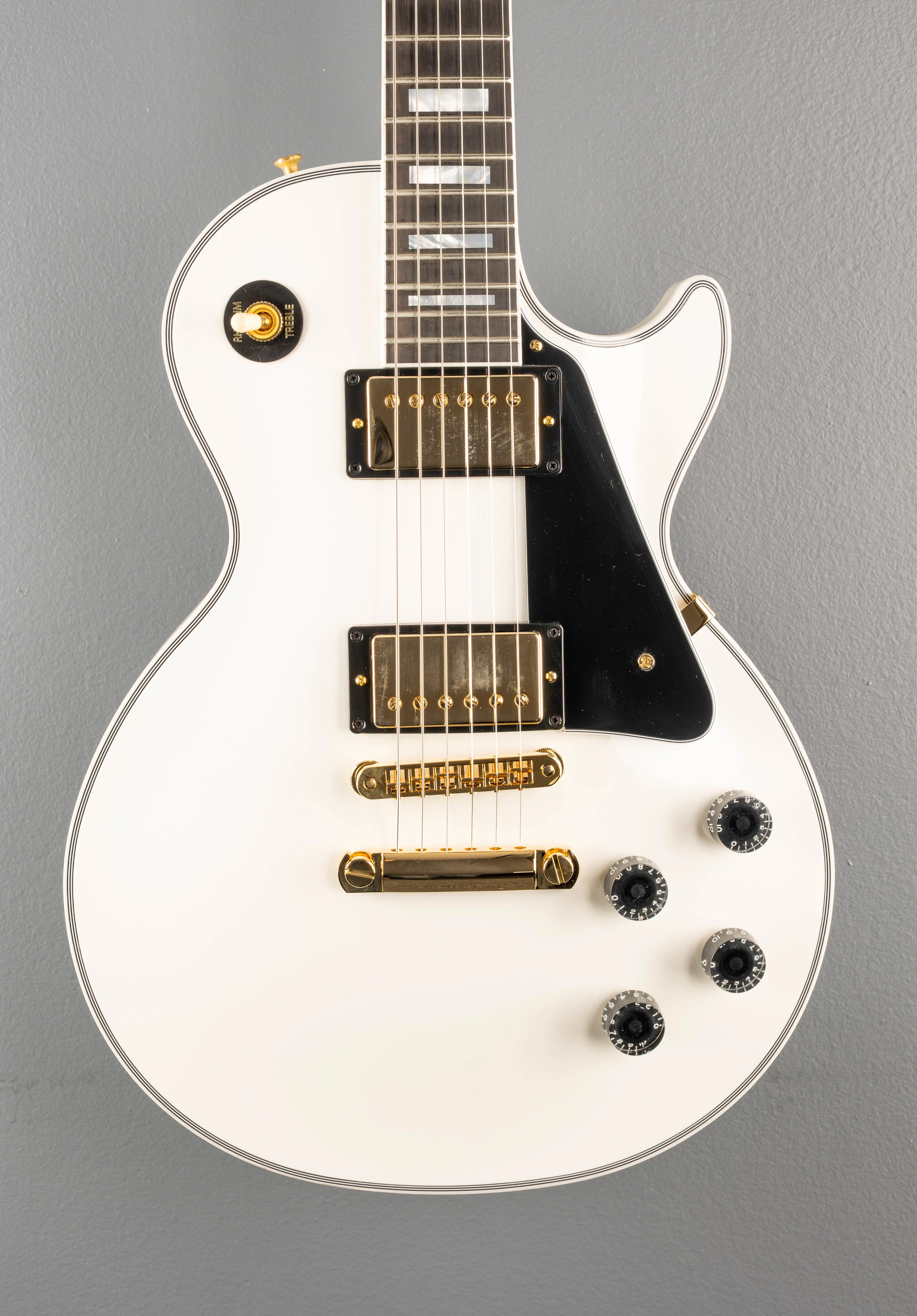 Les Paul Custom w/Ebony Fingerboard Gloss - Alpine White - Image 2