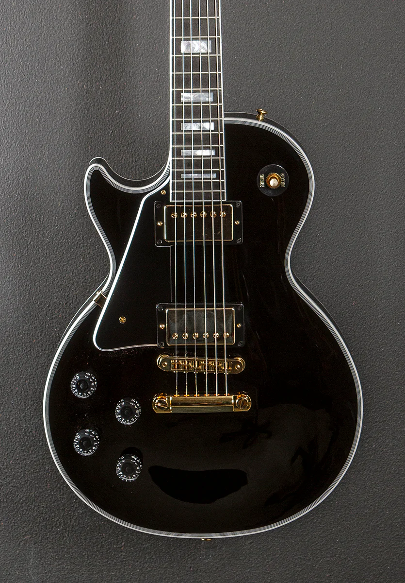 Les Paul Custom w/Ebony Fingerboard Gloss Left Hand - Ebony - Image 2