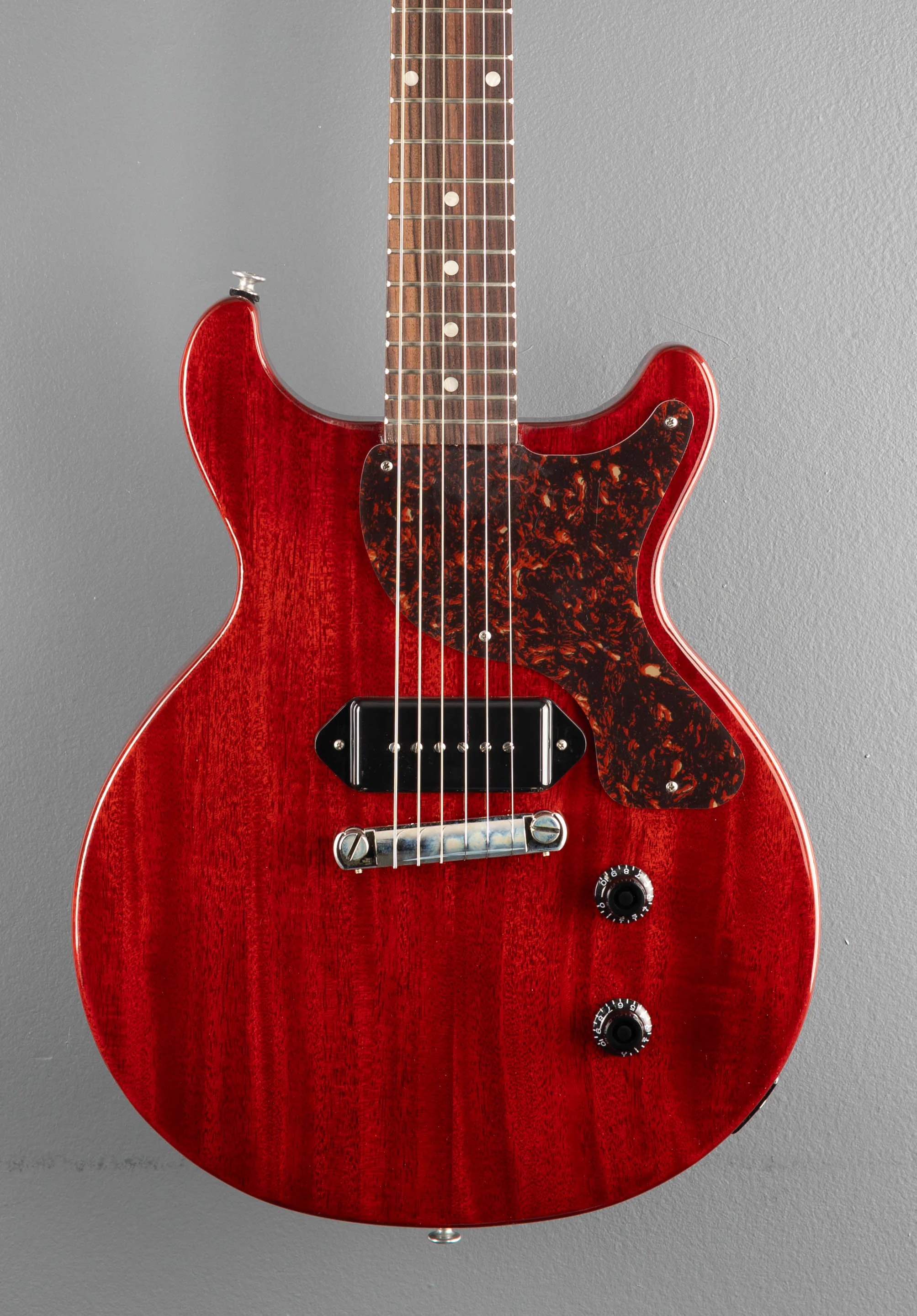 Les Paul Junior Double Cutaway - Vintage Cherry w/Tortoise Pickguard - Image 2