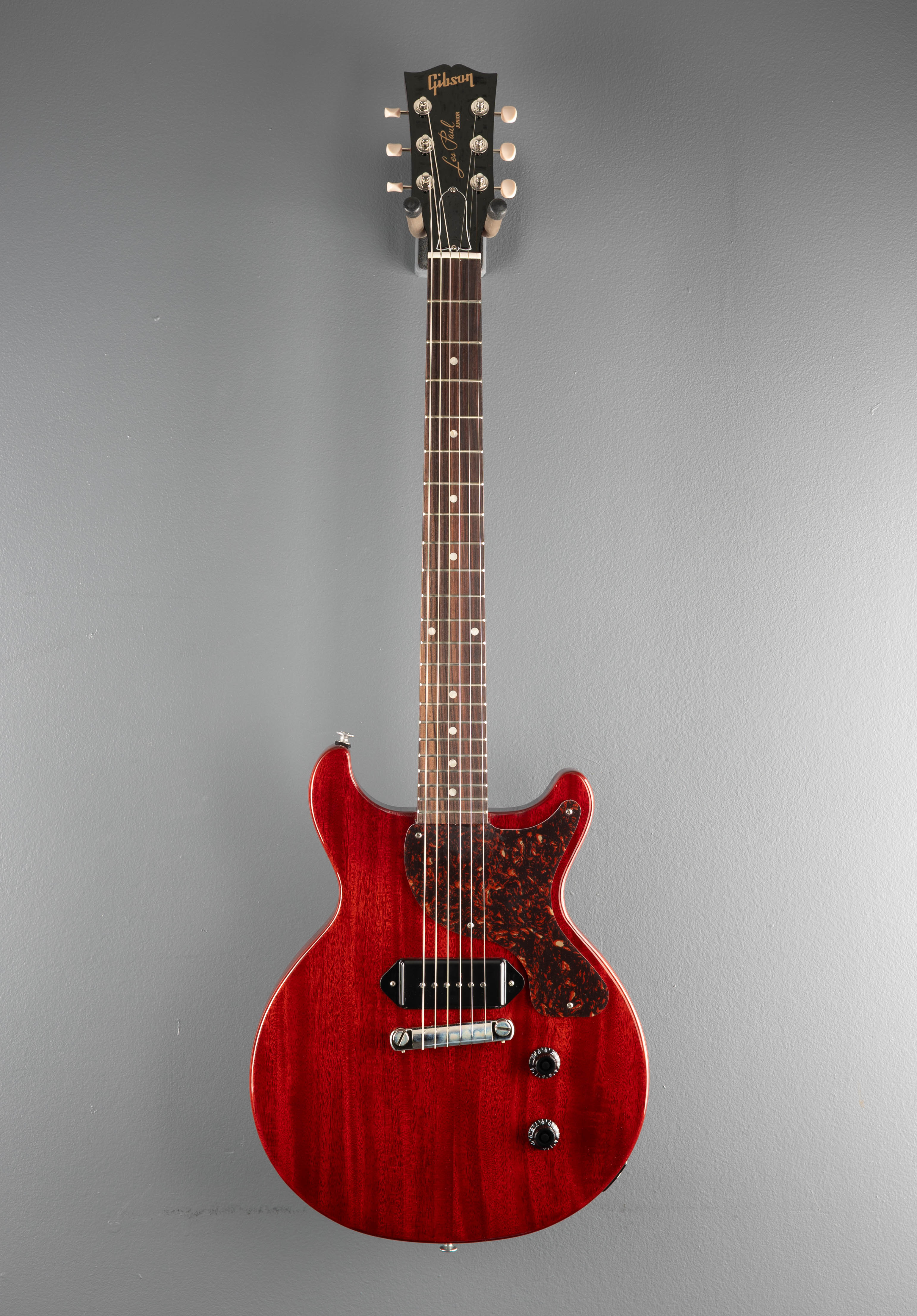 Les Paul Junior Double Cutaway - Vintage Cherry w/Tortoise Pickguard - Image 3