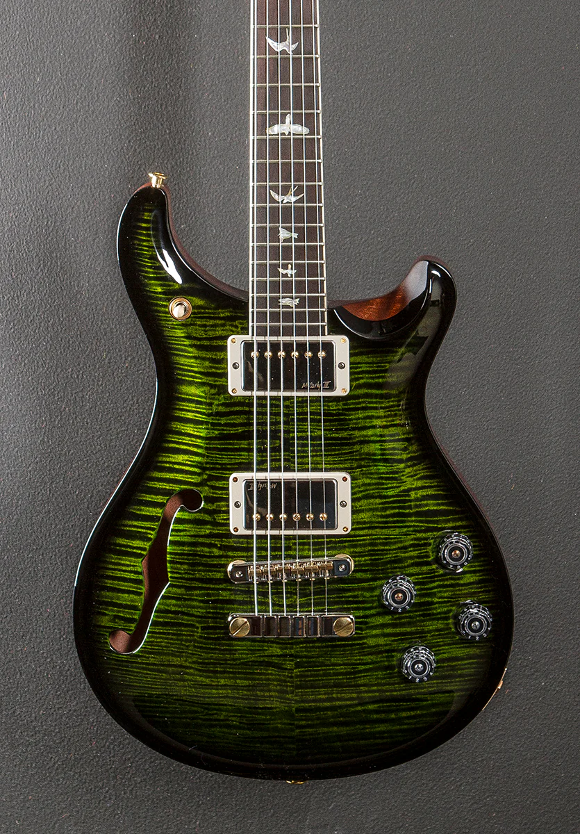 McCarty 594 Semi-Hollow Wood Library Limited - Jade Smokeburst w/Brazilian - Image 2