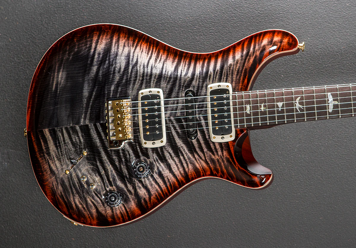 Modern Eagle V Wood Library Limited - Charcoal Cherry Burst w/Brazilian