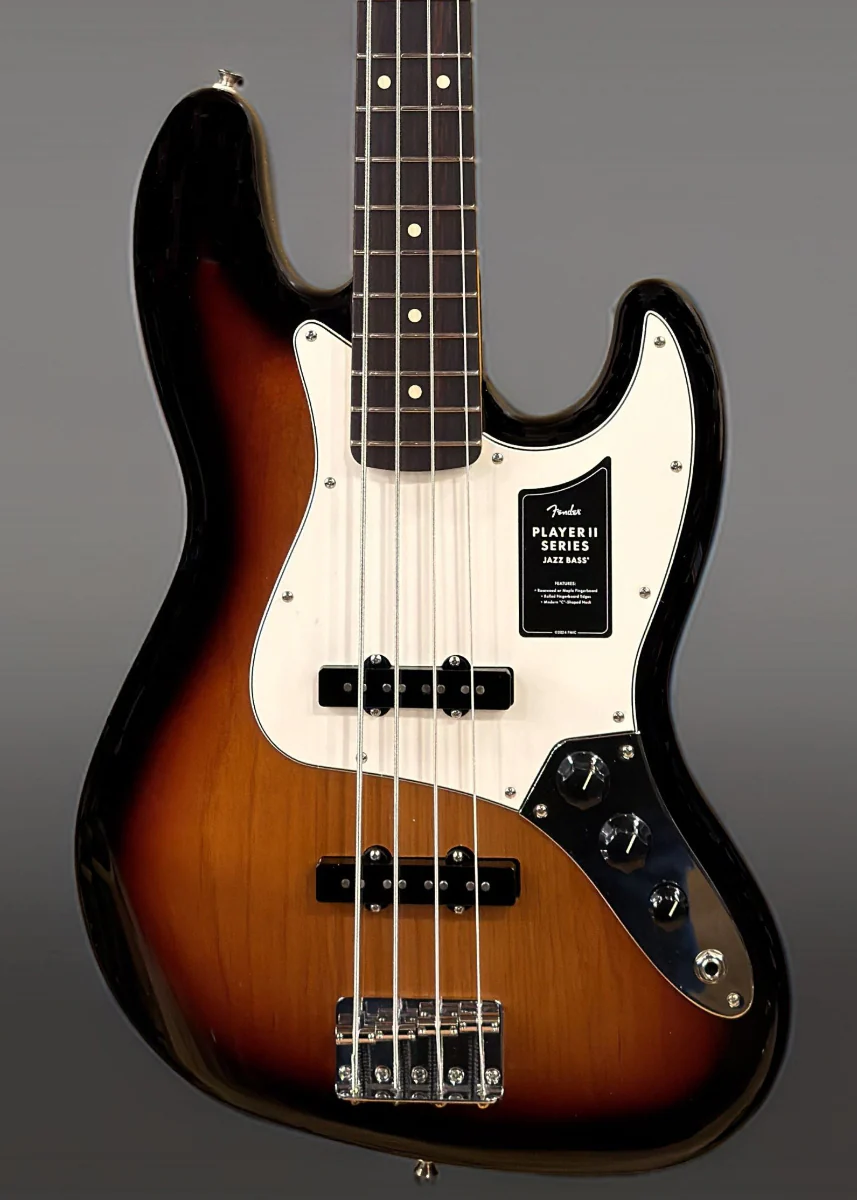 Player II Jazz Bass - 3 Color Sunburst w/Rosewood - Image 2