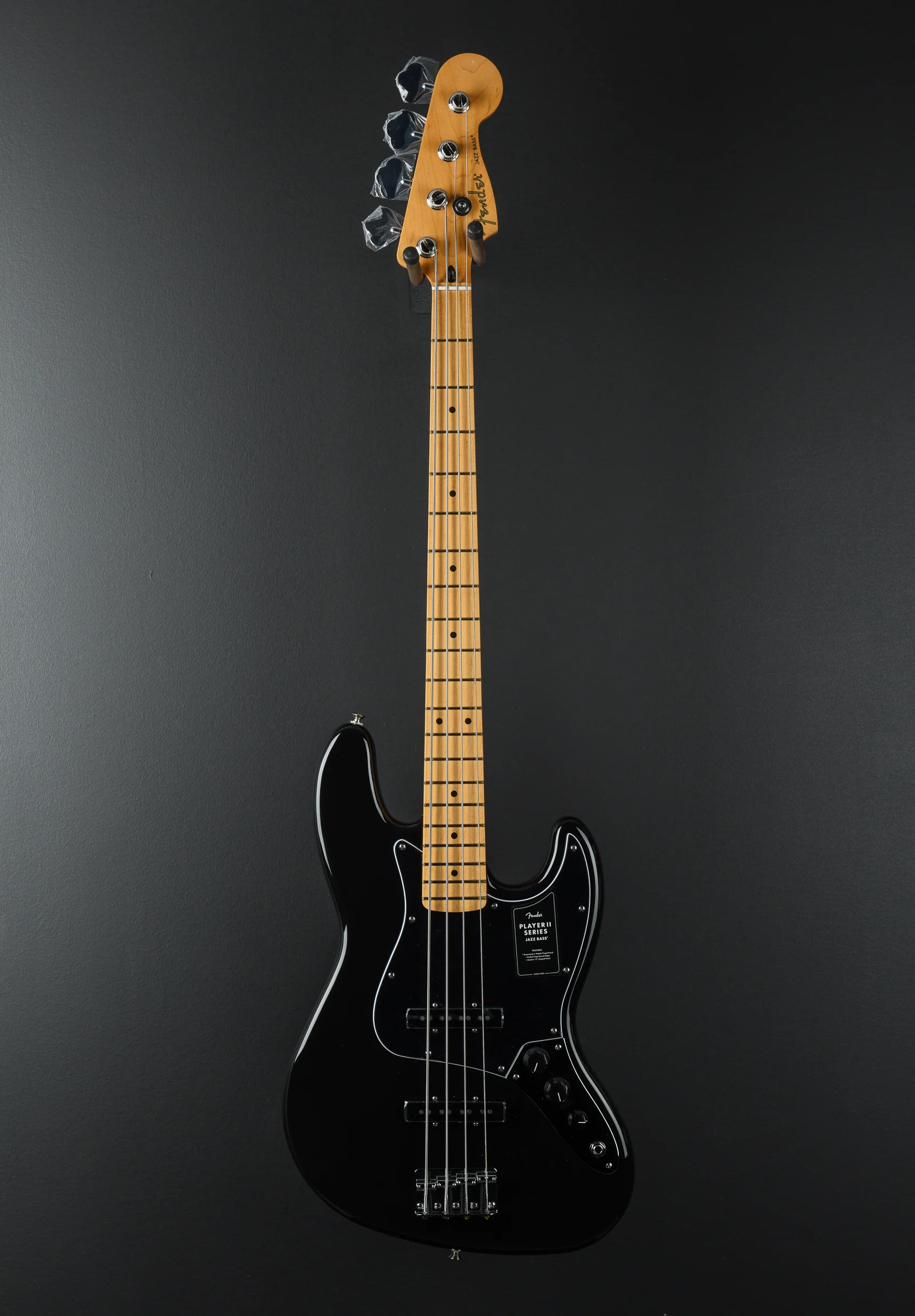 Player II Jazz Bass - Black W/Maple - Image 3