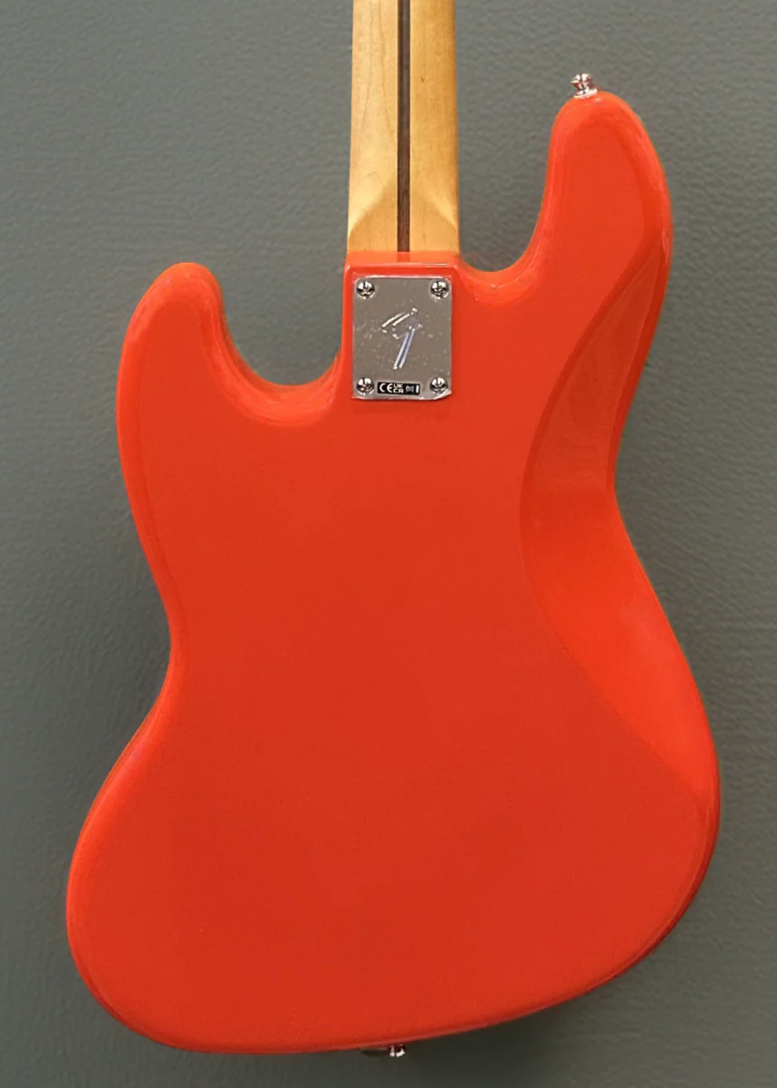 Player II Jazz Bass - Coral Red w/Maple - Image 4