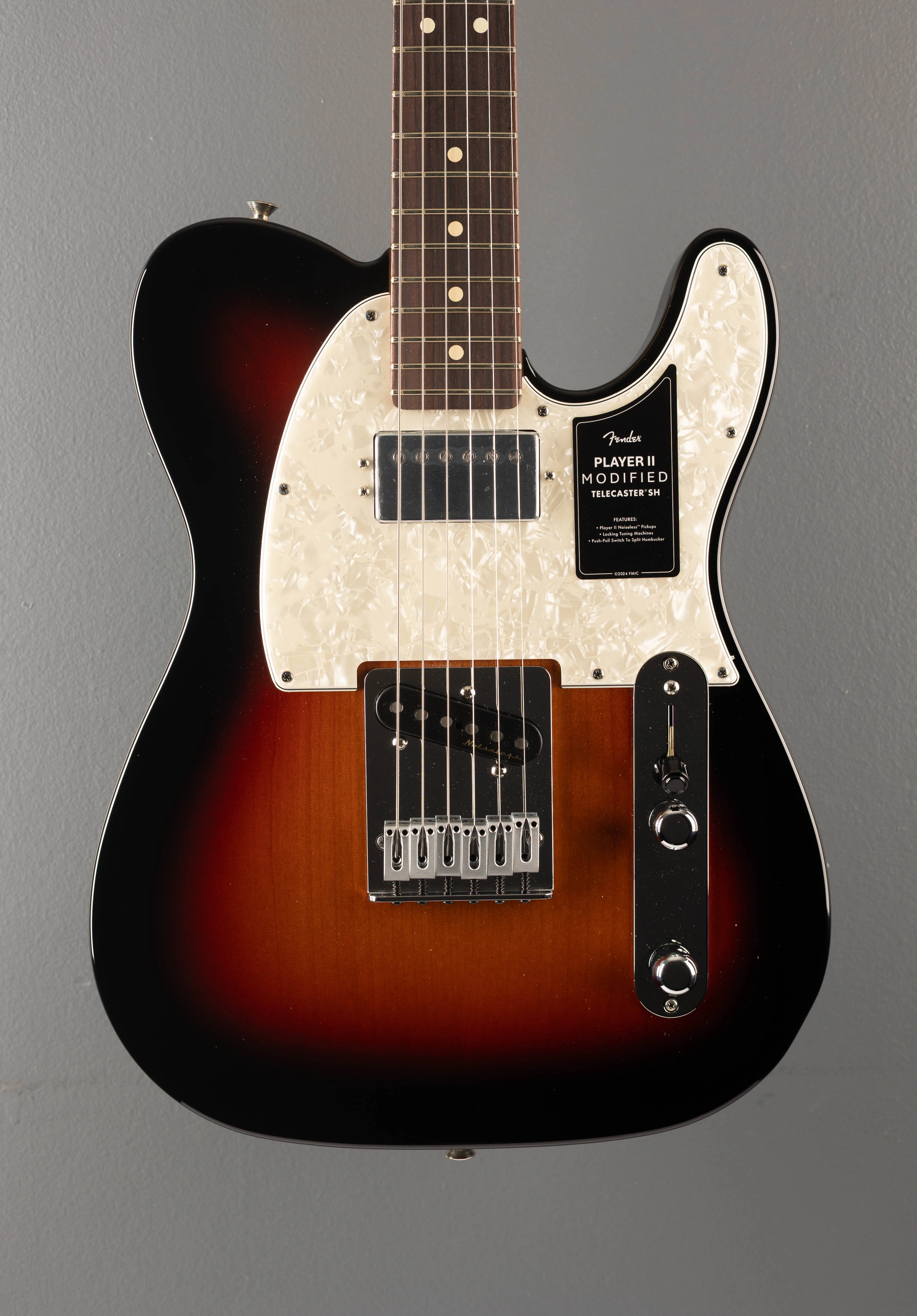 Player II Modified Telecaster SH - 3 Tone Sunburst - Image 2