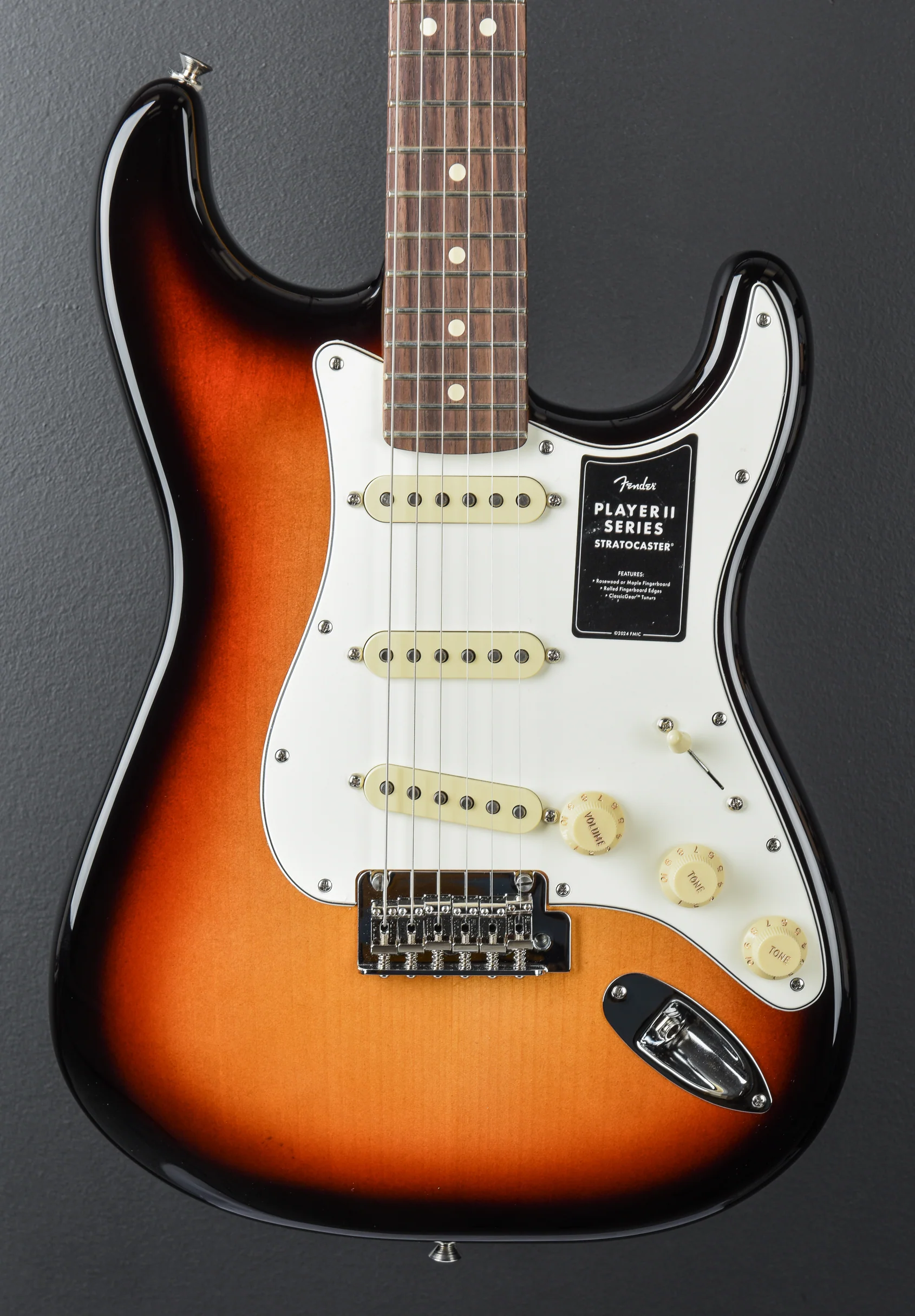 Player II Stratocaster - 3-Color Sunburst W/Rosewood - Image 2