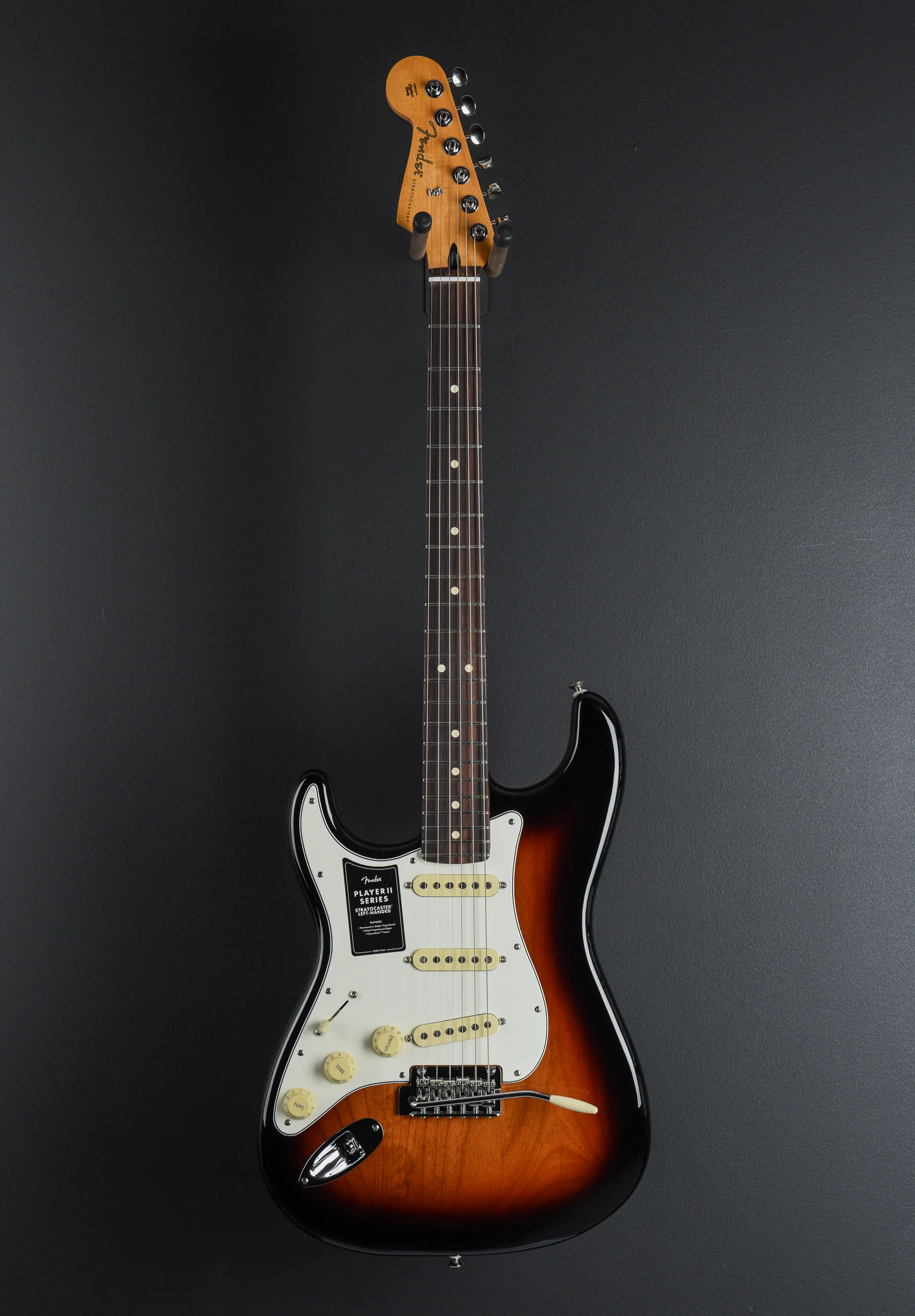 Player II Stratocaster Left Hand - 3-Color Sunburst W/Rosewood - Image 3