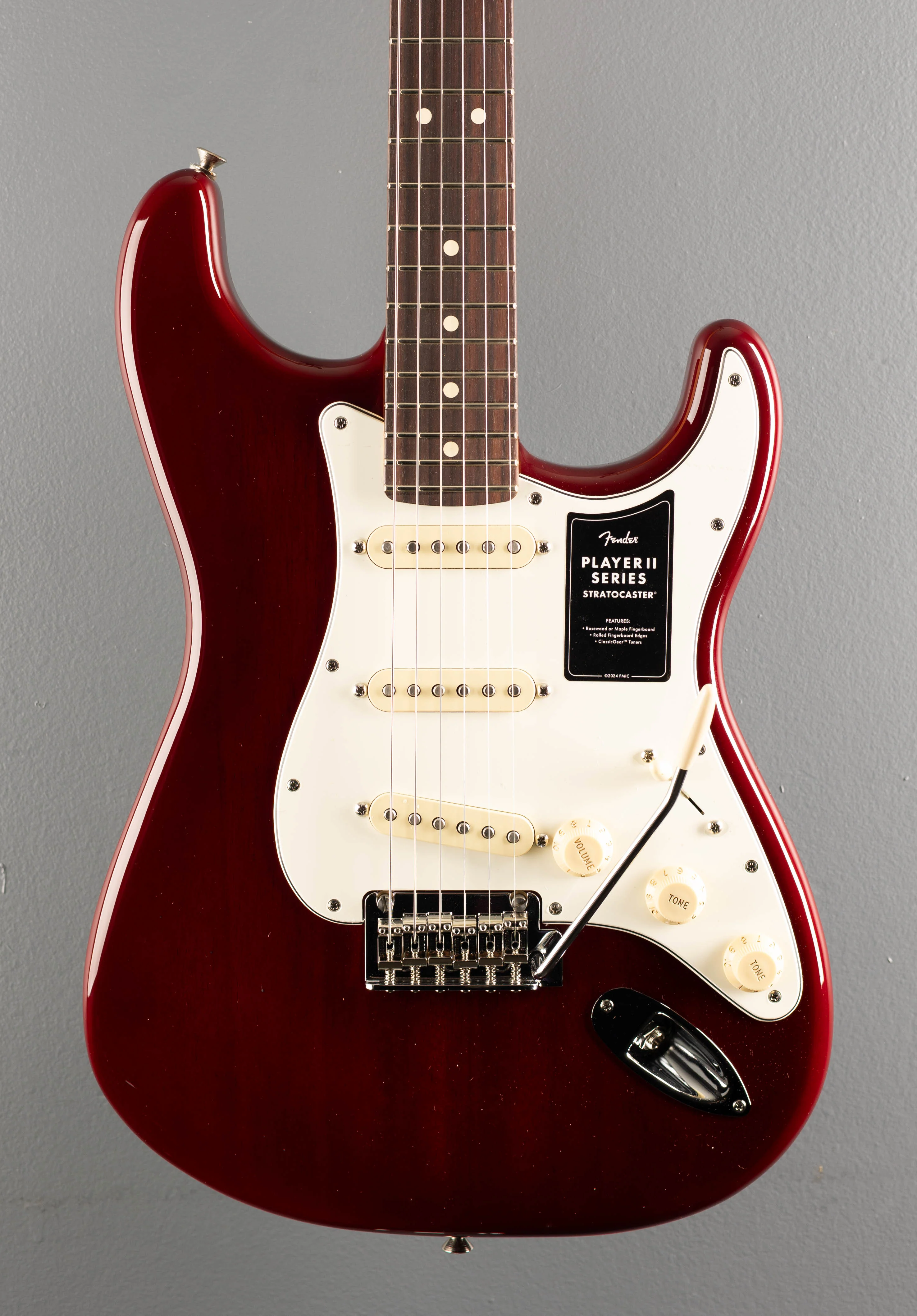 Player II Stratocaster - Transparent Cherry Burst - Image 2