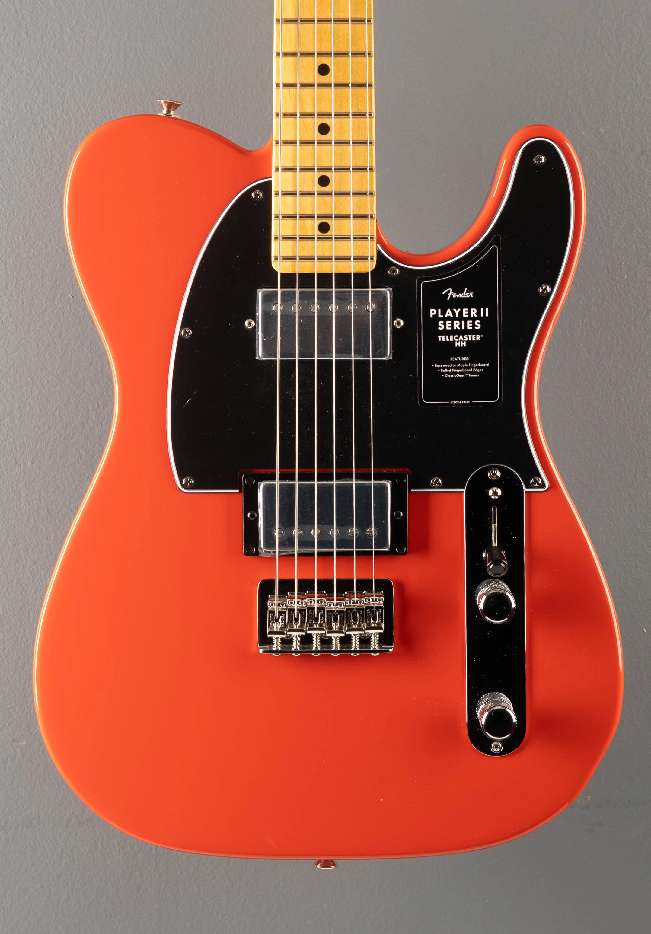 Player II Telecaster HH - Coral Red w/Maple - Image 2