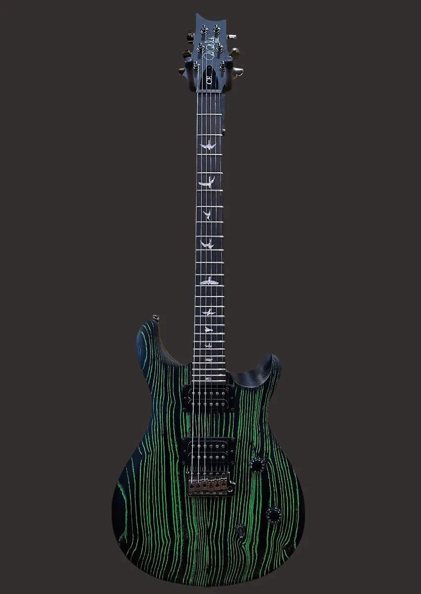 SE Swamp Ash CE-24 Sandblasted Limited Edition - Sandblasted Green - Image 3