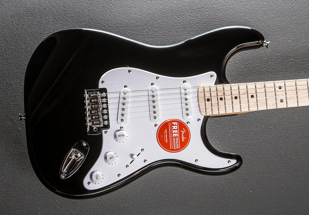 Sonic Stratocaster - Black w/Maple