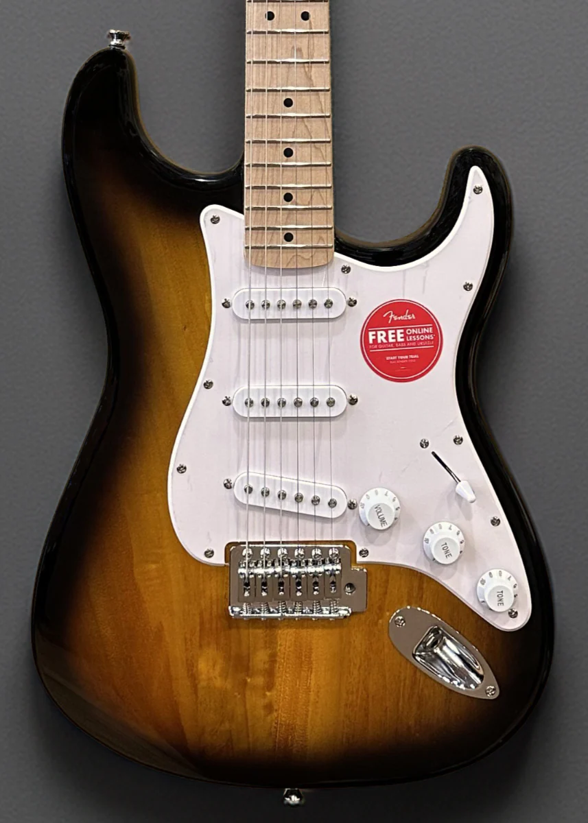 Sonic Stratocaster - Two Color Sunburst w/Maple - Image 2