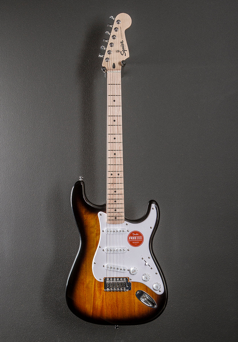Sonic Stratocaster - Two Color Sunburst w/Maple - Image 3