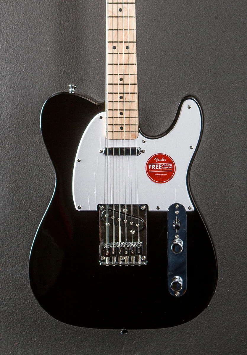 Sonic Telecaster - Black w/Maple - Image 3