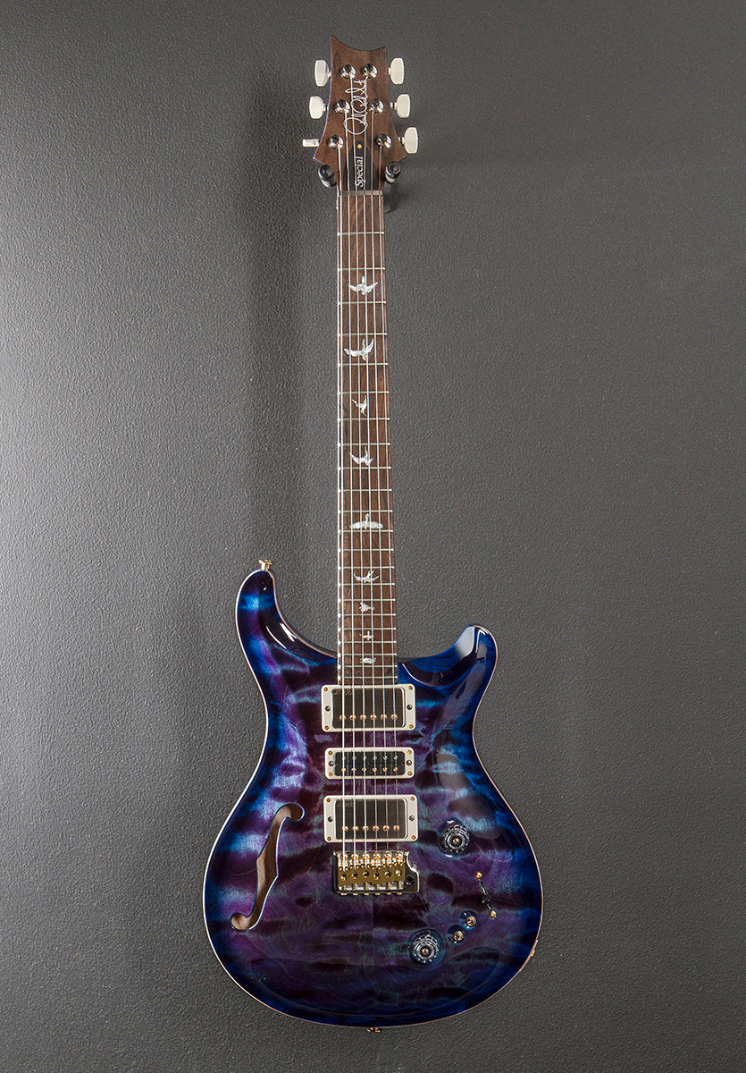 Special Semi-Hollow Wood Library Limited - Dark Aquableux Purple Burst w/Swamp Ash - Image 3