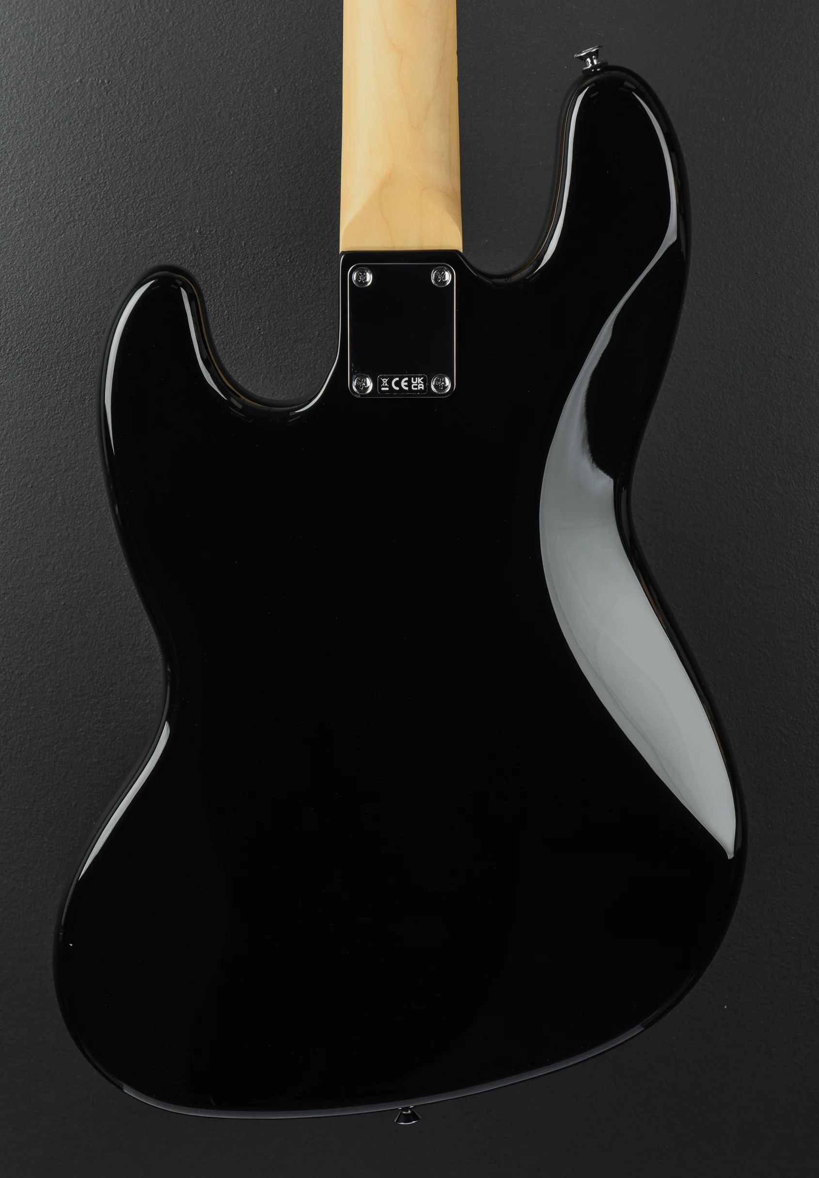 Standard Jazz Bass - Black w/Maple - Image 4