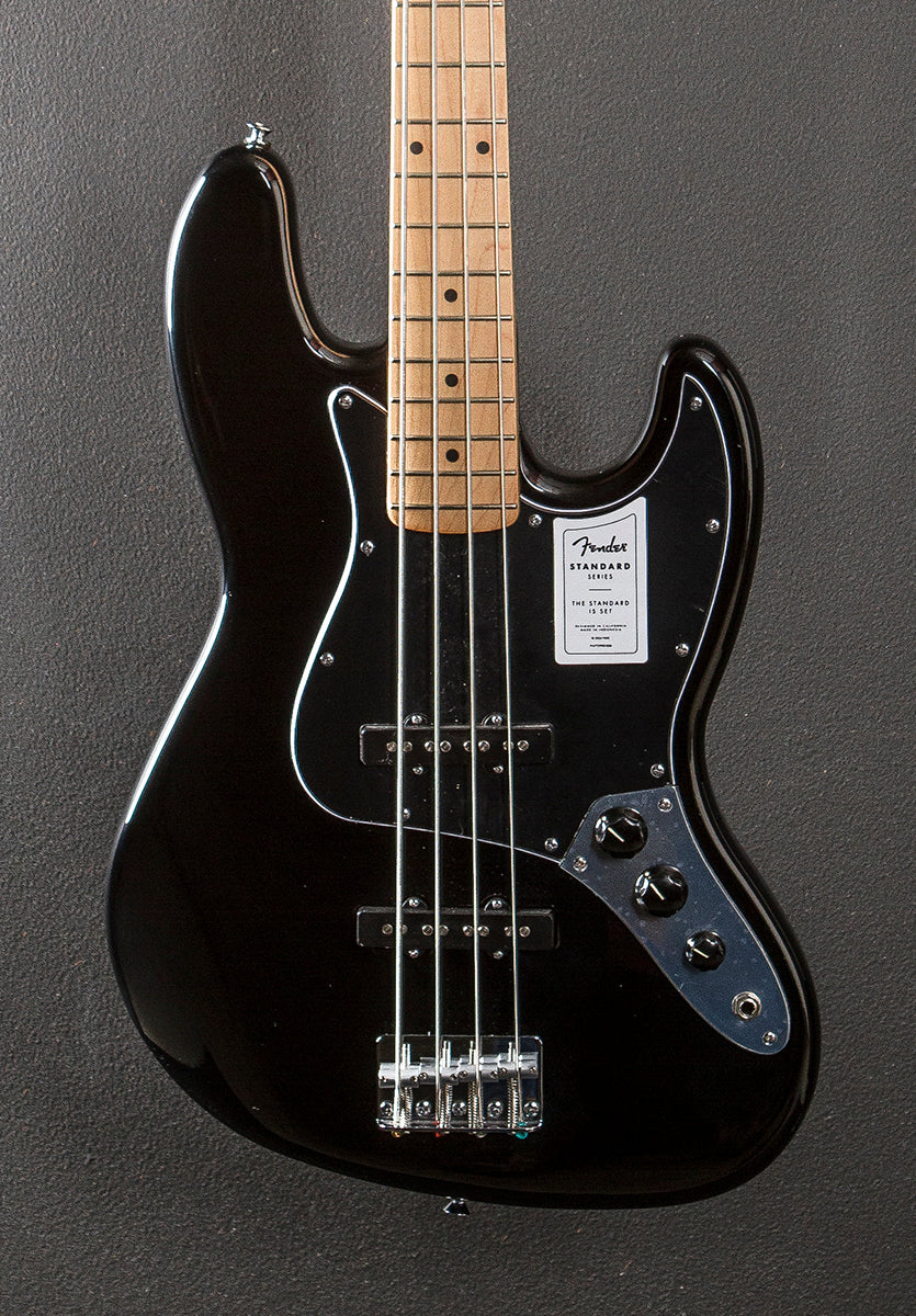 Standard Jazz Bass - Black w/Maple - Image 2