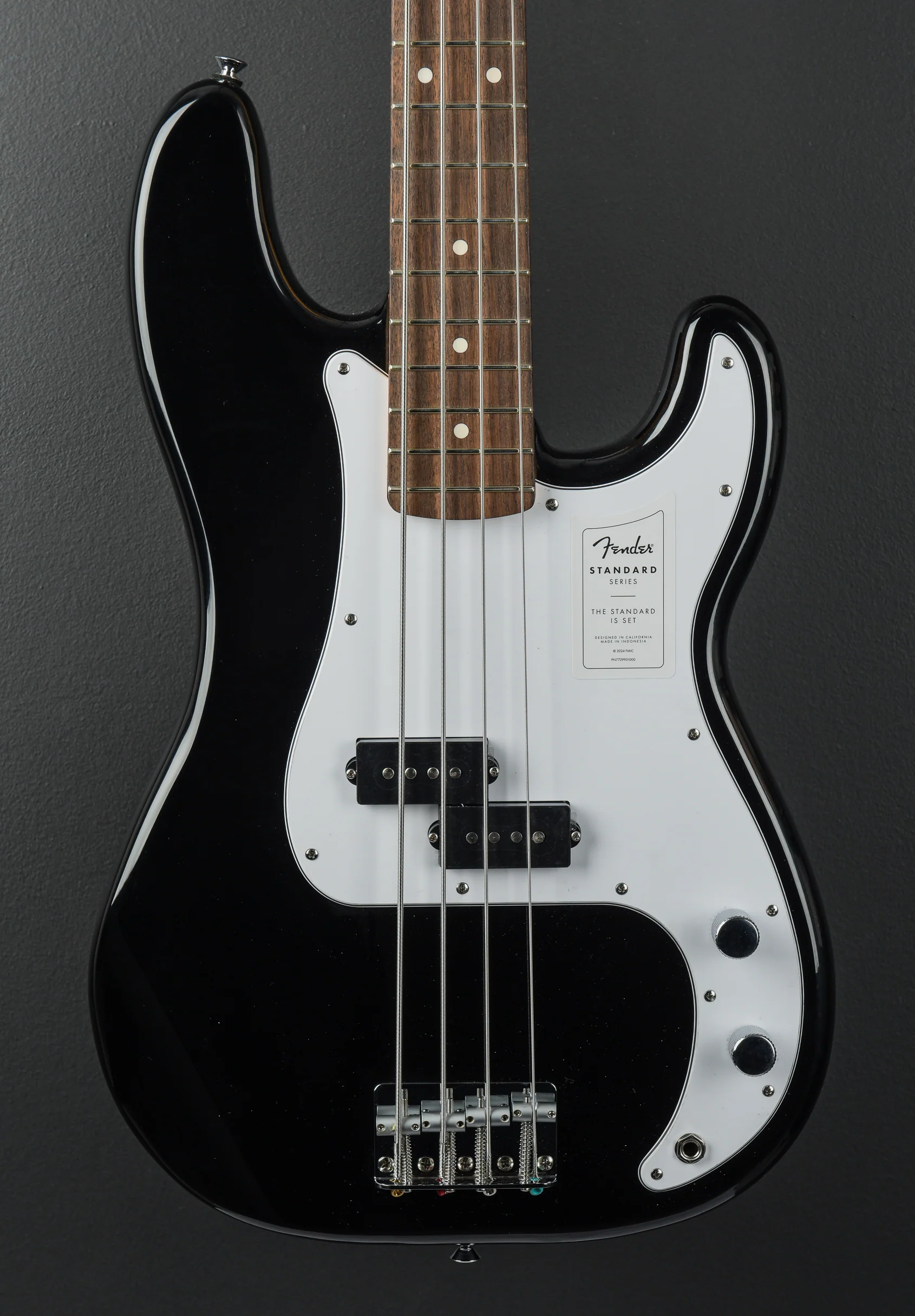 Standard Precision Bass - Black w/Indian Laurel - Image 2
