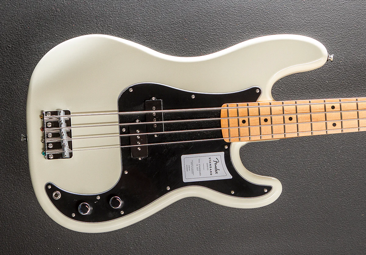 Standard Precision Bass - Olympic White w/Maple
