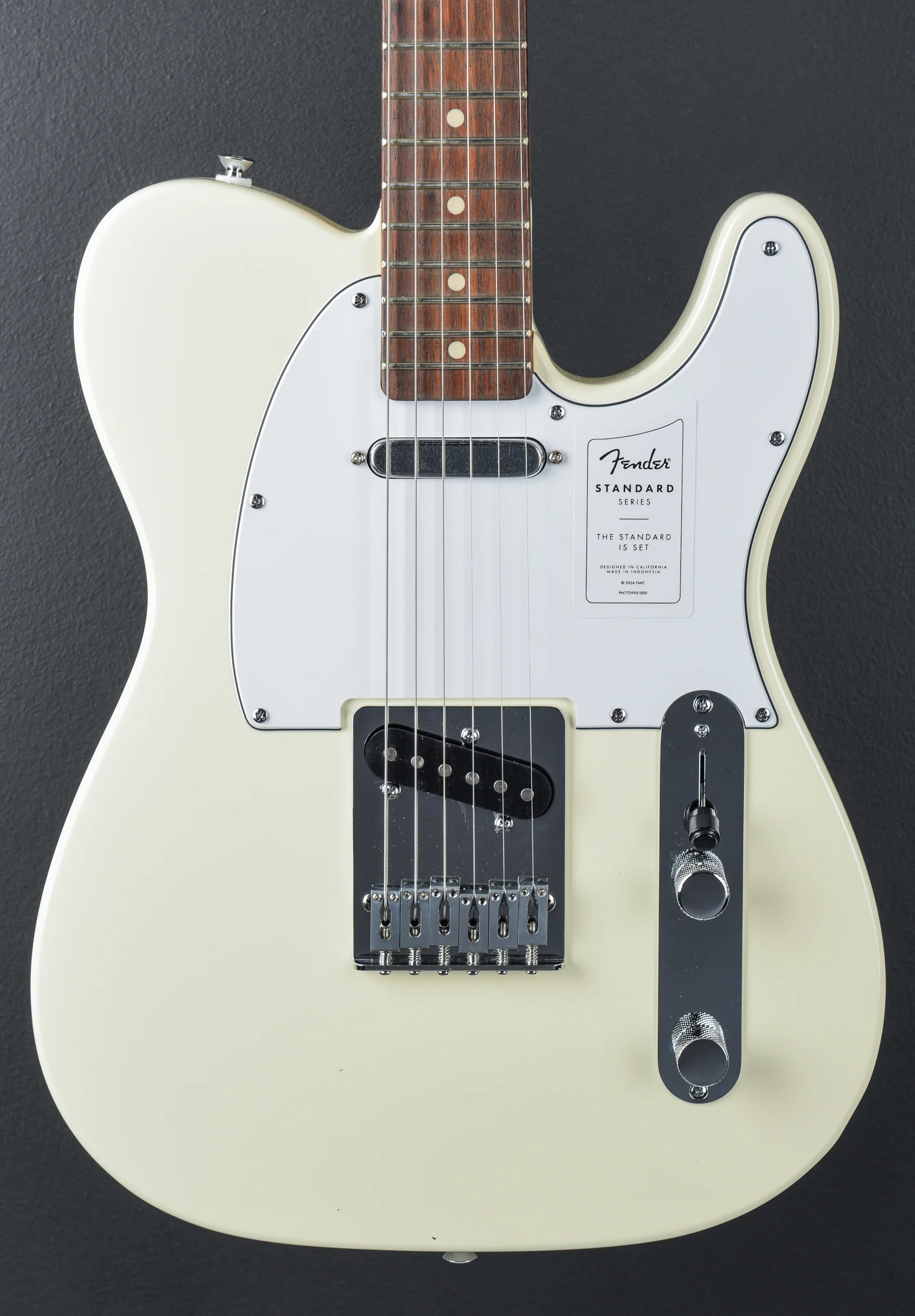 Standard Telecaster - Olympic White w/Indian Laurel - Image 2