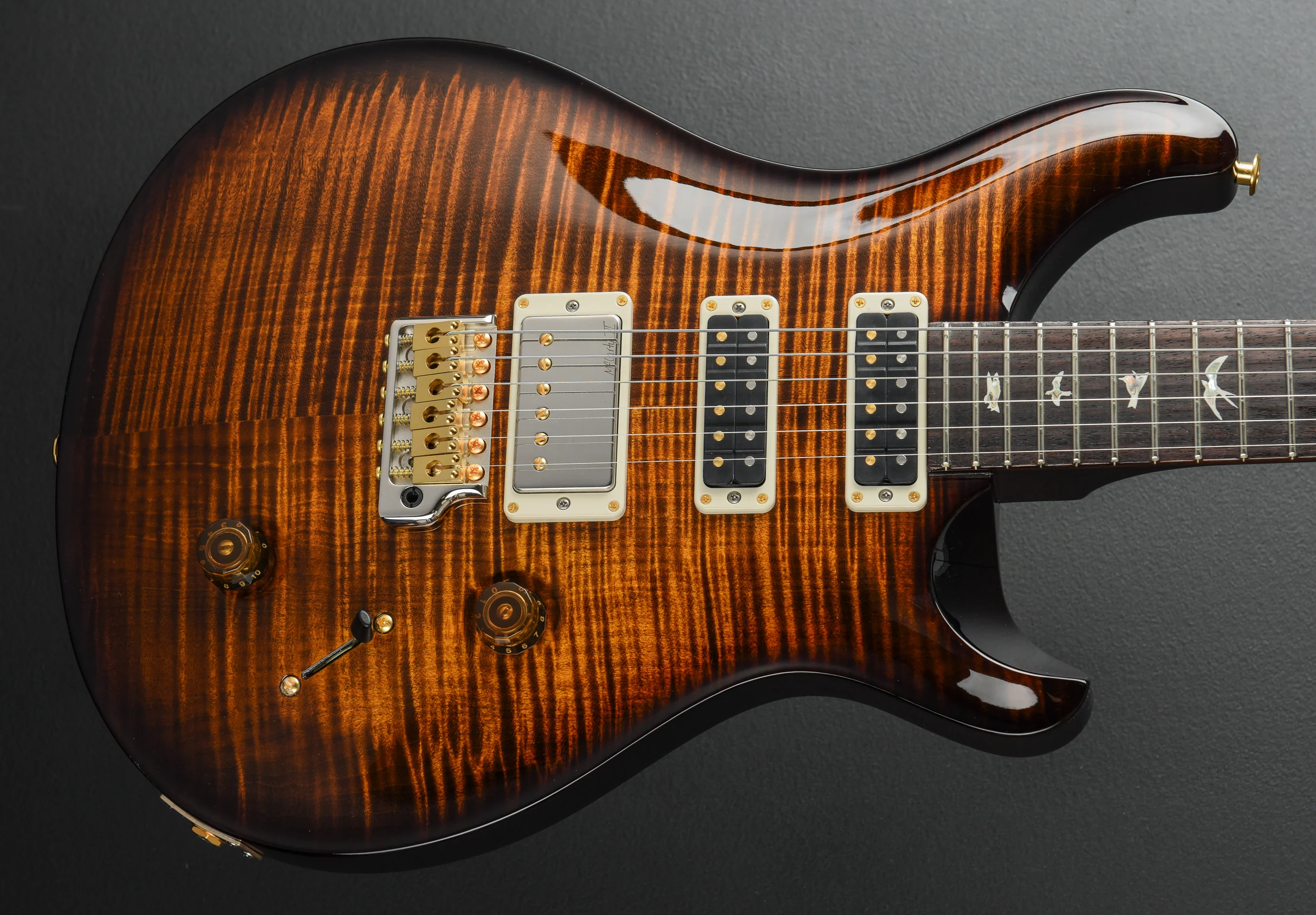 Studio 10 Top - Black Gold Wraparound Burst