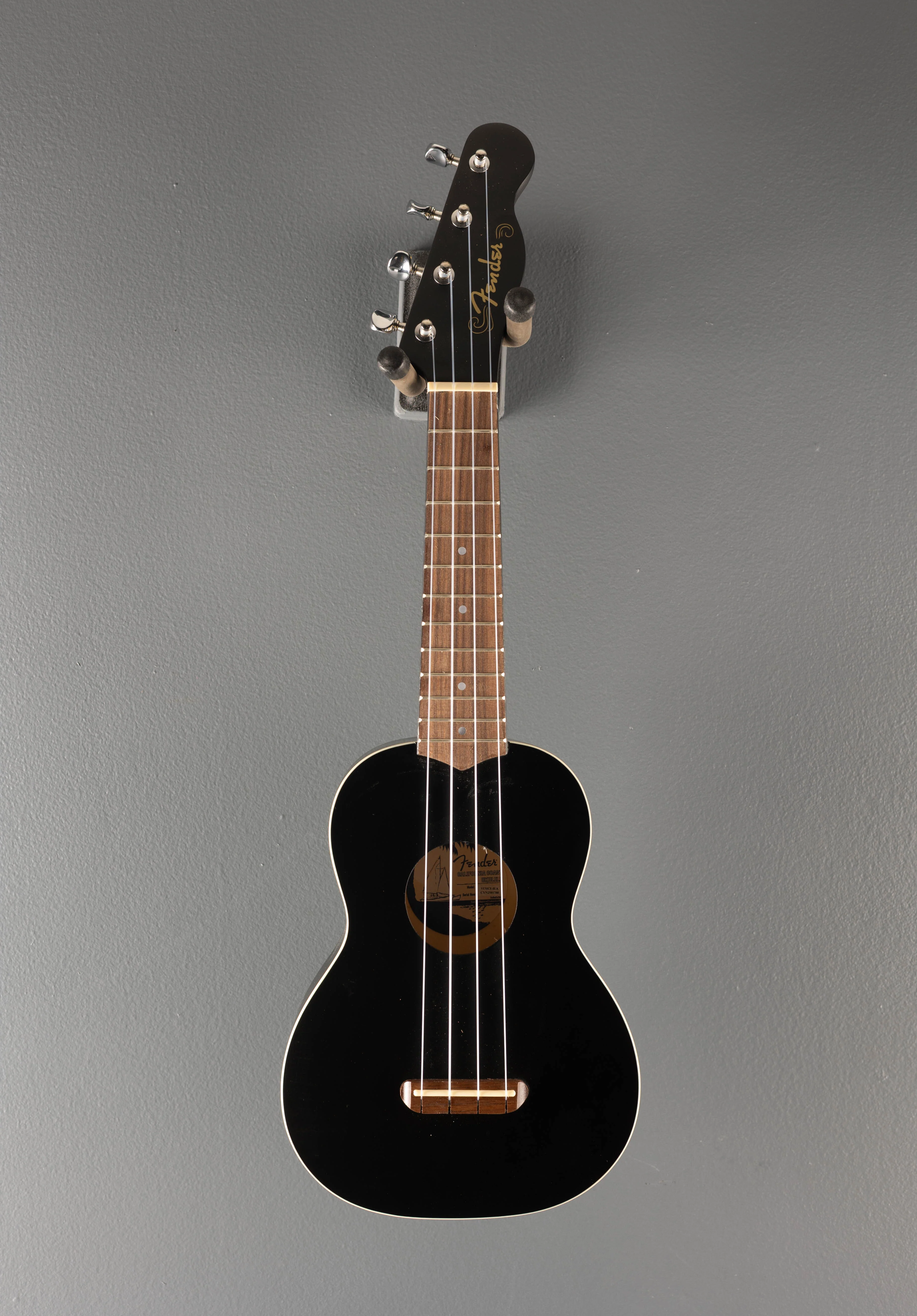 Venice Soprano Ukulele - Black - Image 3