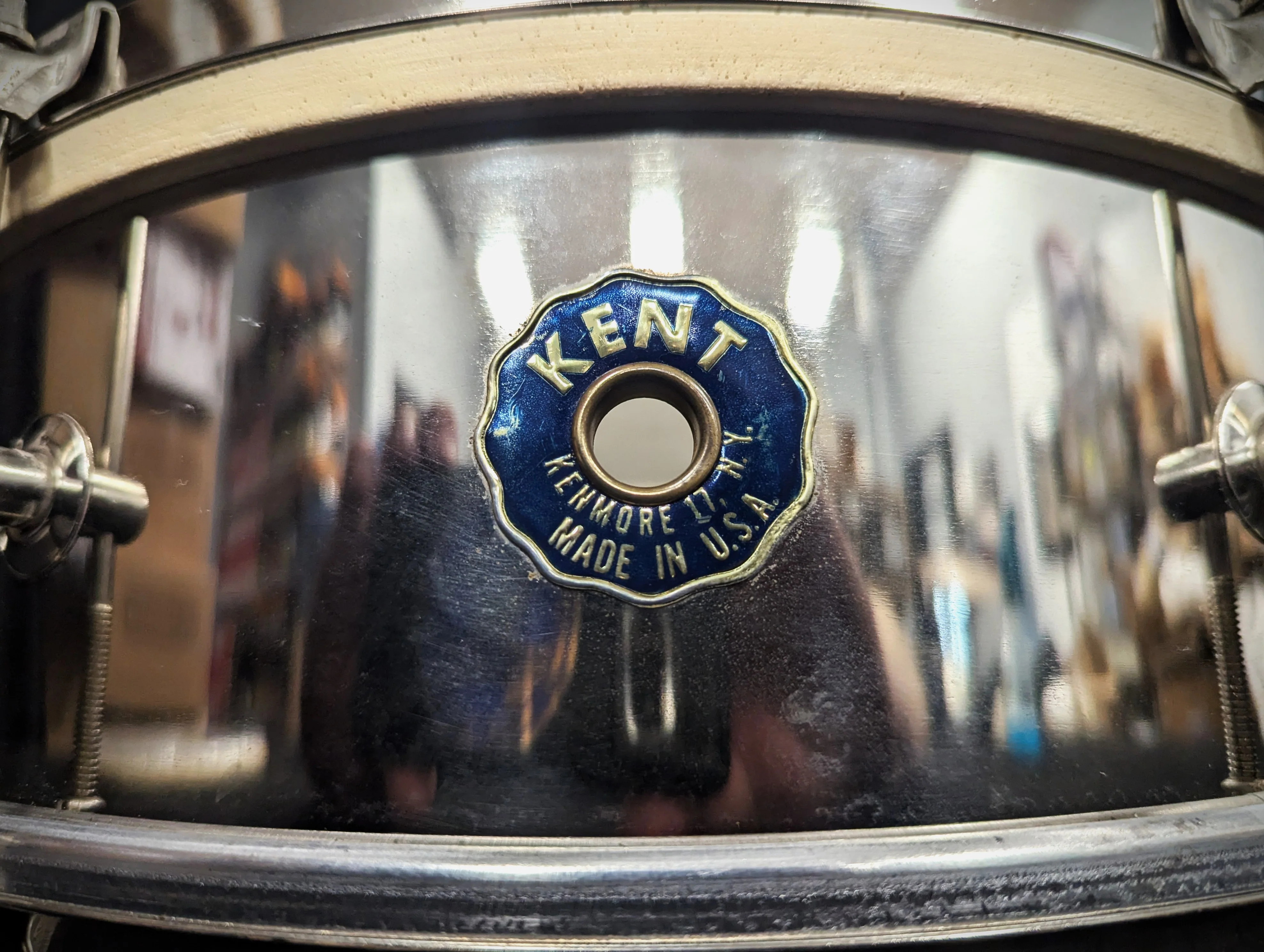 Vintage Late 1950s Steel Snare - Image 4