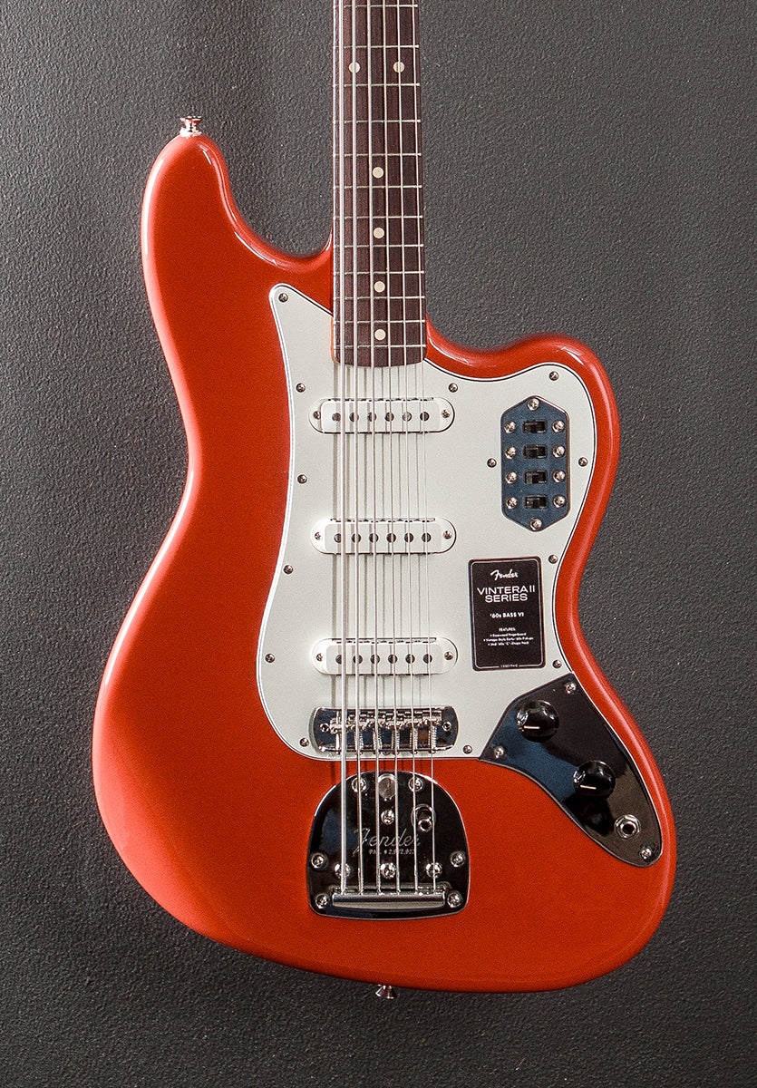 Vintera II 60's Bass VI - Fiesta Red - Image 2