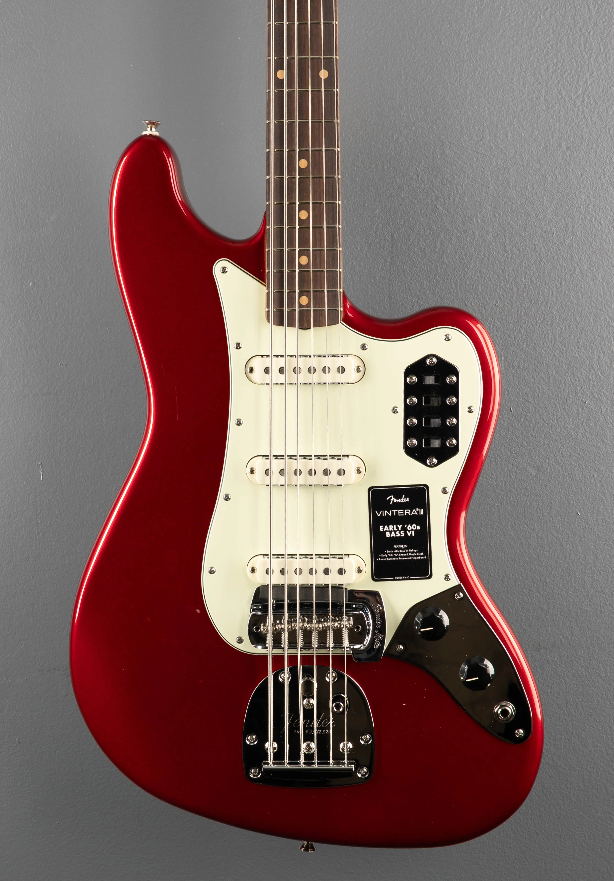 Vintera III Early '60s Bass VI - Candy Apple Red - Image 2