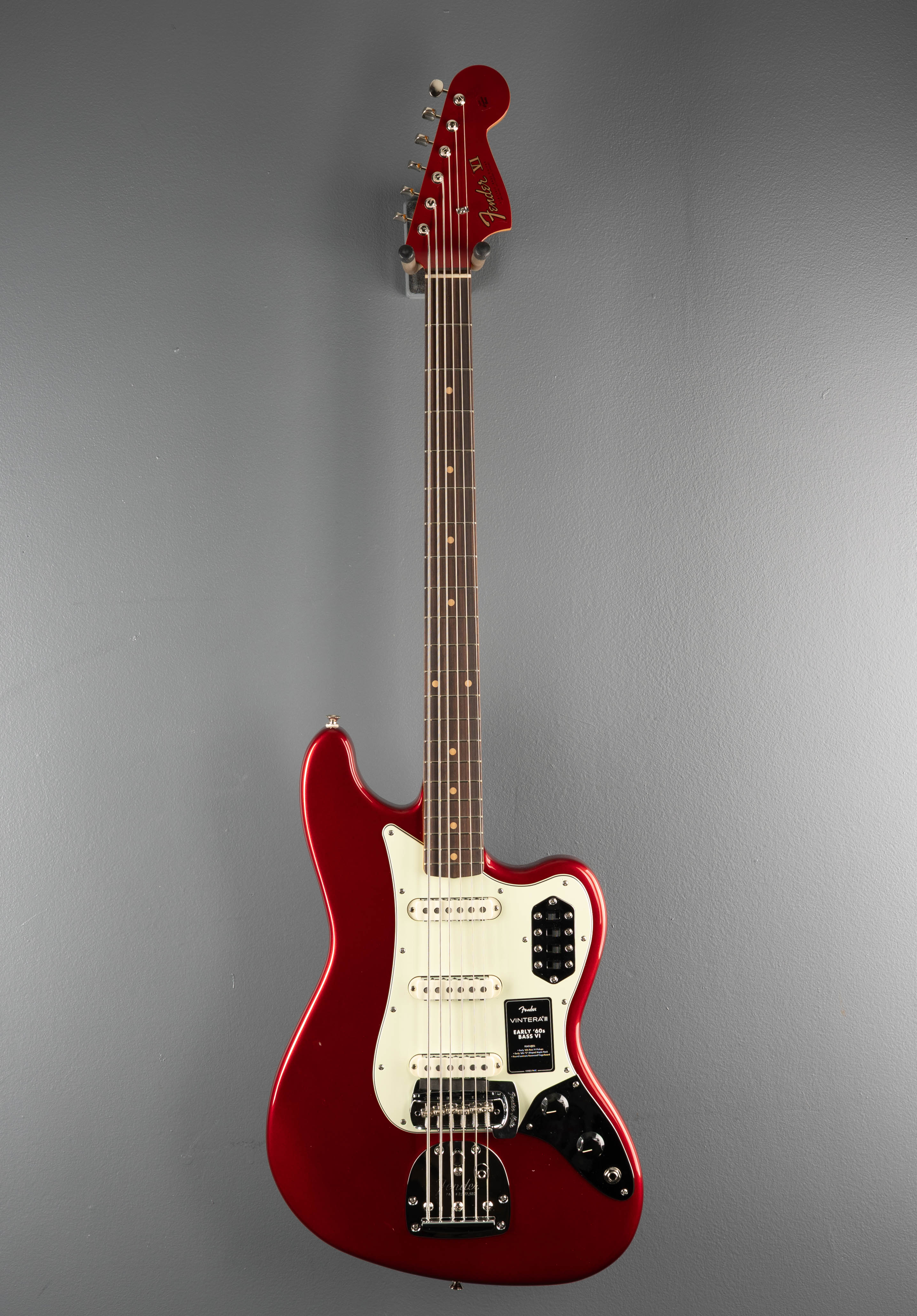 Vintera III Early '60s Bass VI - Candy Apple Red - Image 3