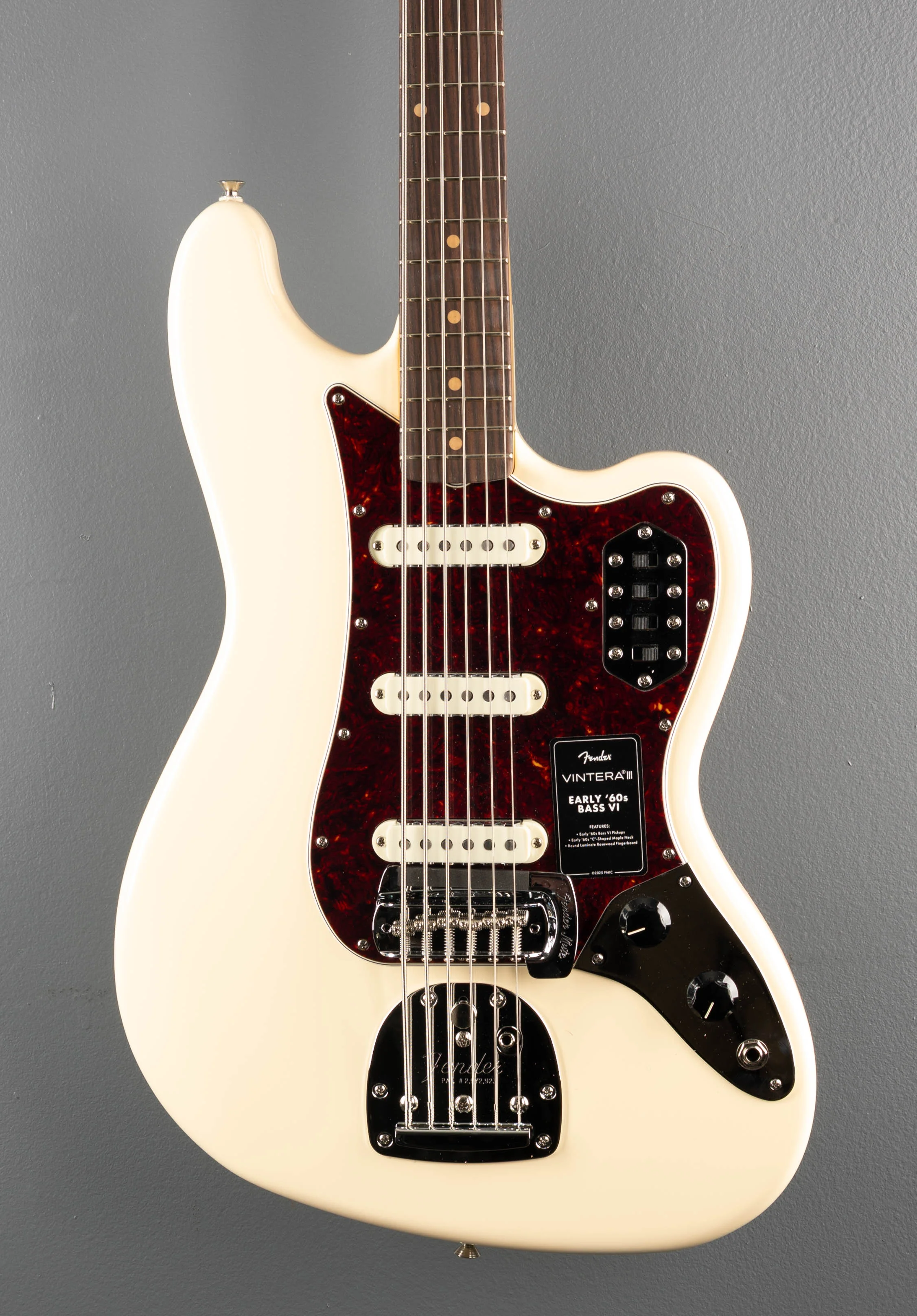 Vintera III Early '60s Bass VI - Olympic White - Image 2