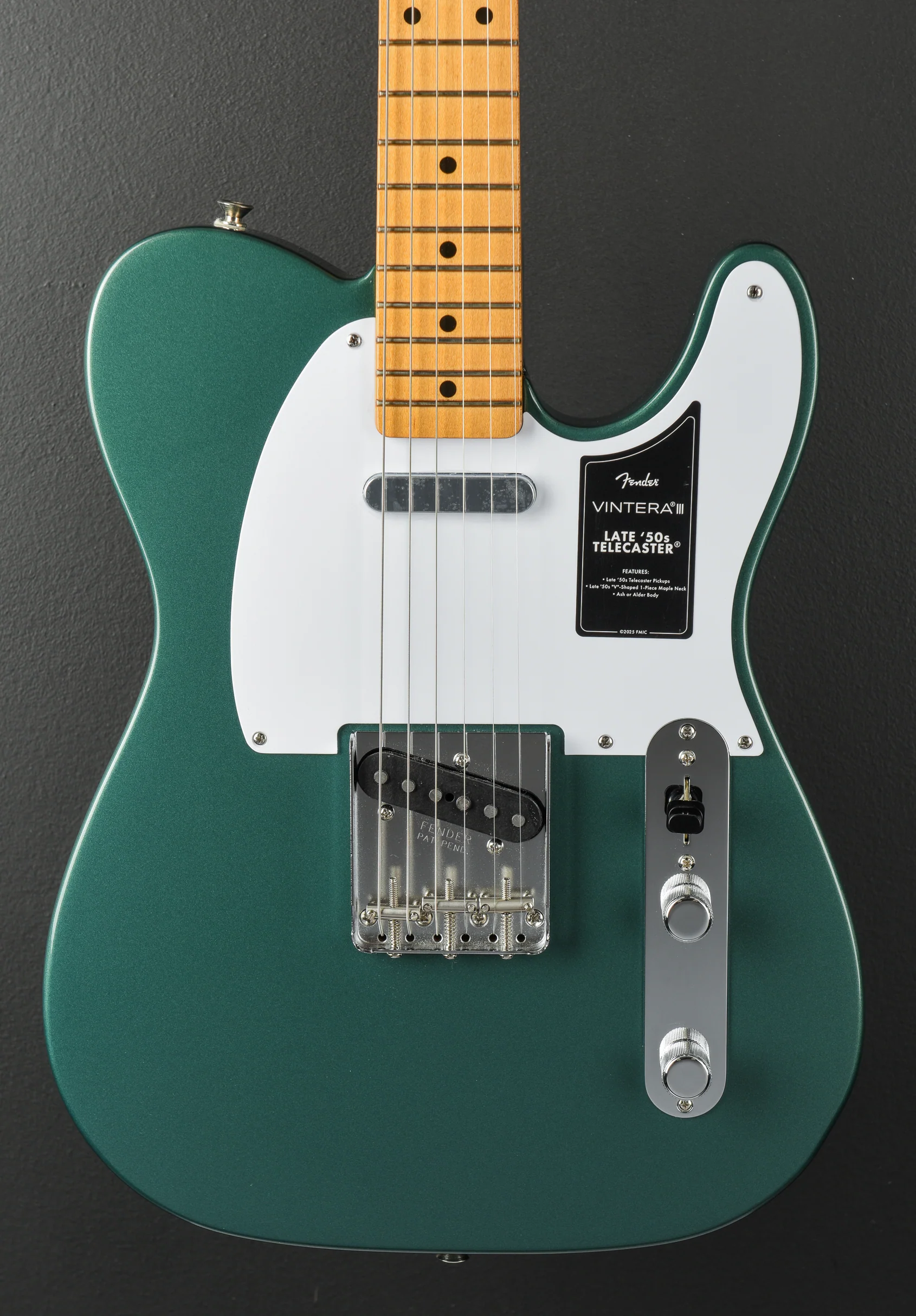 Vintera III Late 50's Telecaster - Sherwood Green Metallic - Image 2